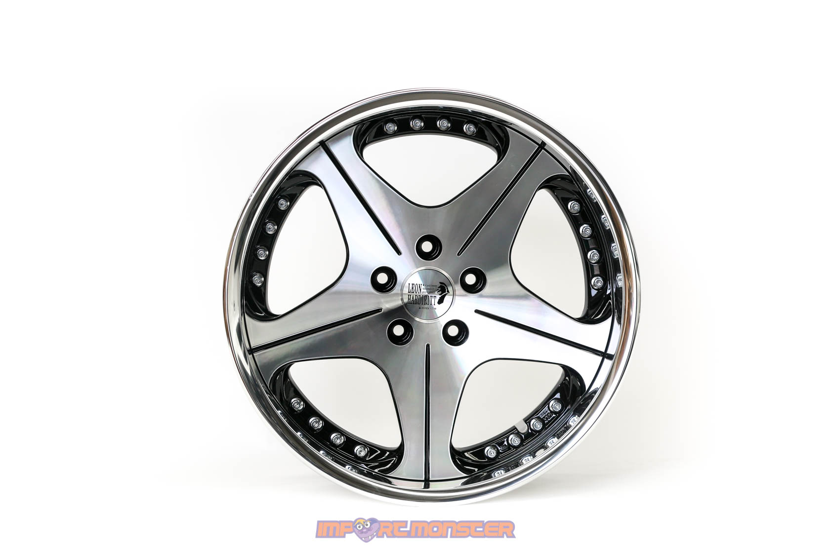 Super Star Co LTD Leon Hardiritt Orden 18x9.5 +12 : 18x10.5 +13 5x114.3 Black : Polish finish wheel set11