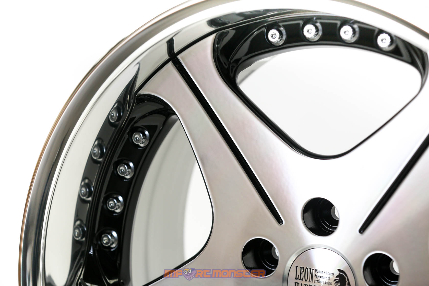 Super Star Co LTD Leon Hardiritt Orden 18x9.5 +12 : 18x10.5 +13 5x114.3 Black : Polish finish wheel set14