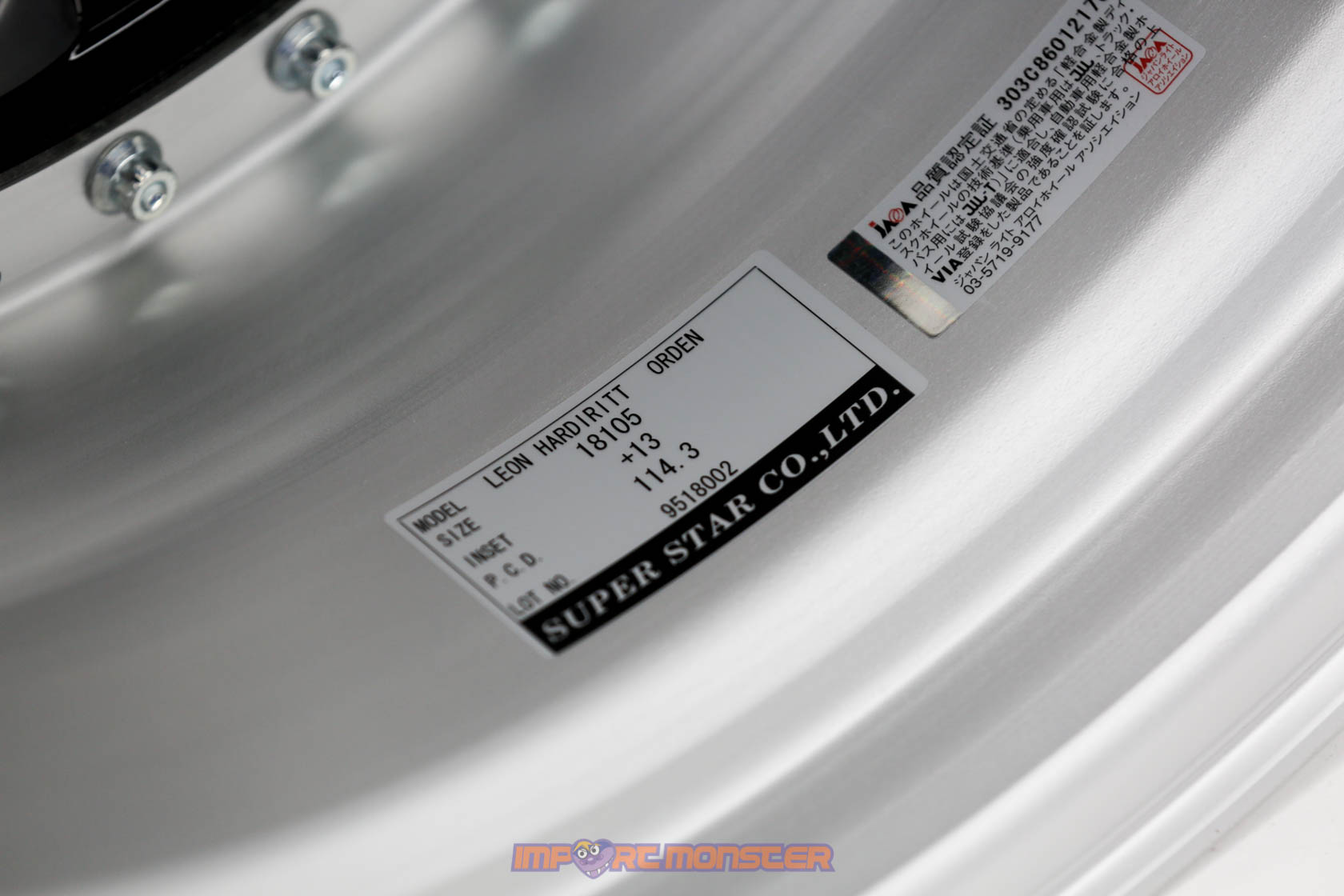 Super Star Co LTD Leon Hardiritt Orden 18x9.5 +12 : 18x10.5 +13 5x114.3 Black : Polish finish wheel set9