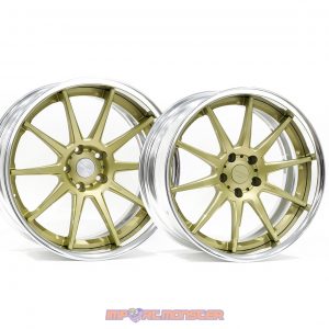 Wheel Hub TWS Reizend WS10 19×9.5 +20 /10″ +10″ 5×114.3 Flat Platinum Gold Finish Wheel Set