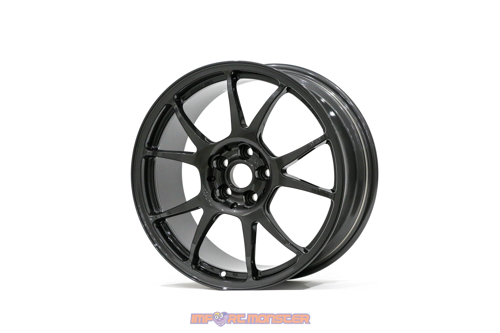 TWS Motorsport T66-F 17x8 +42 5x100 Gloss Gunmetal Finish Wheel Set1