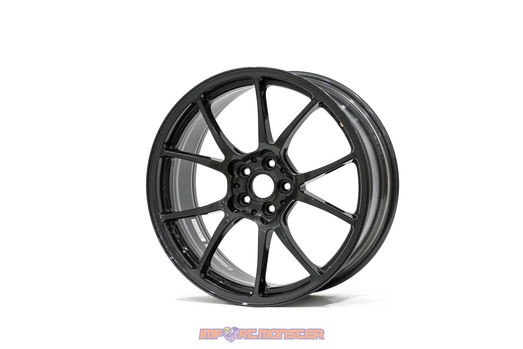 TWS Motorsport T66-F 18x8 +44 5x100 Gloss Gunmetal Finish Wheel Set1