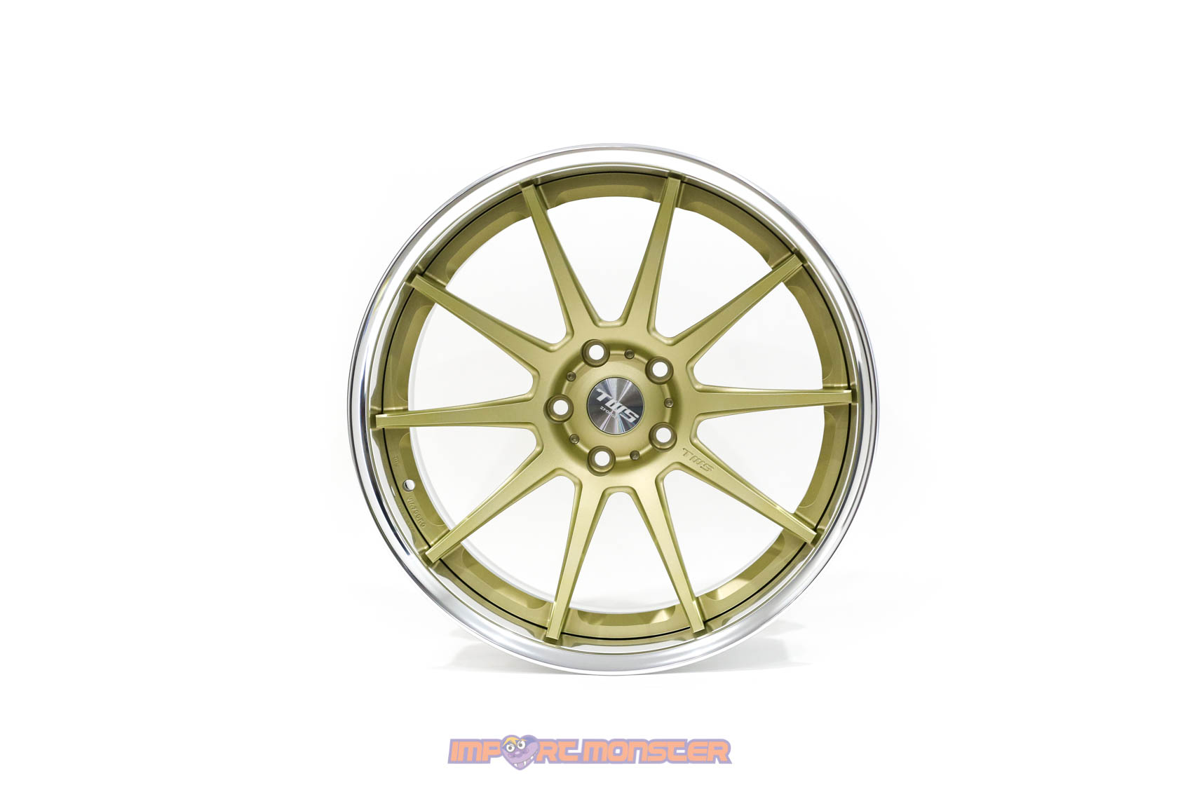 TWS Reizend WS10 19x9.5 +20 :10 +10 5x114.3 Flat Platinum Gold Finish Wheel Set3