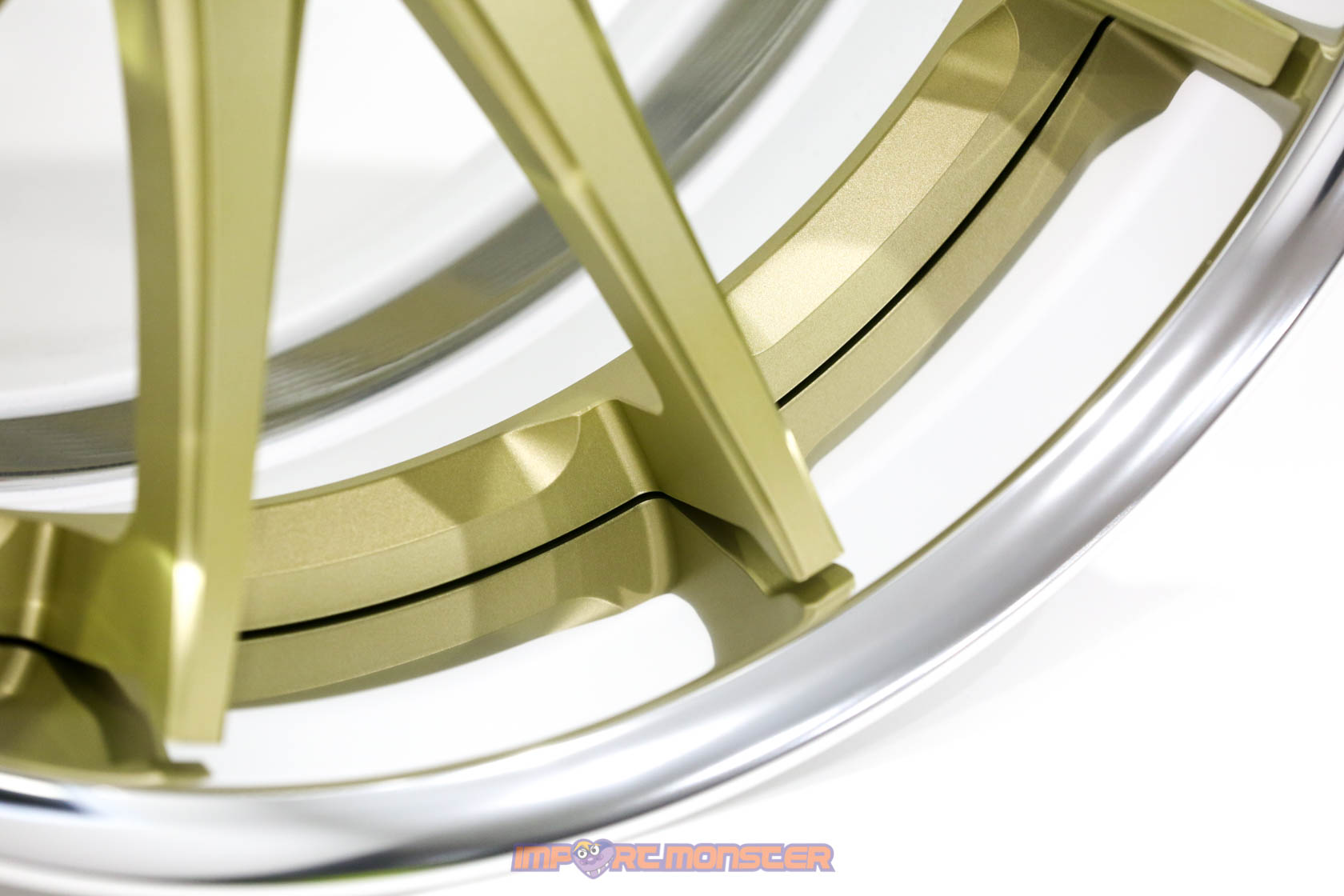 TWS Reizend WS10 19x9.5 +20 :10 +10 5x114.3 Flat Platinum Gold Finish Wheel Set8