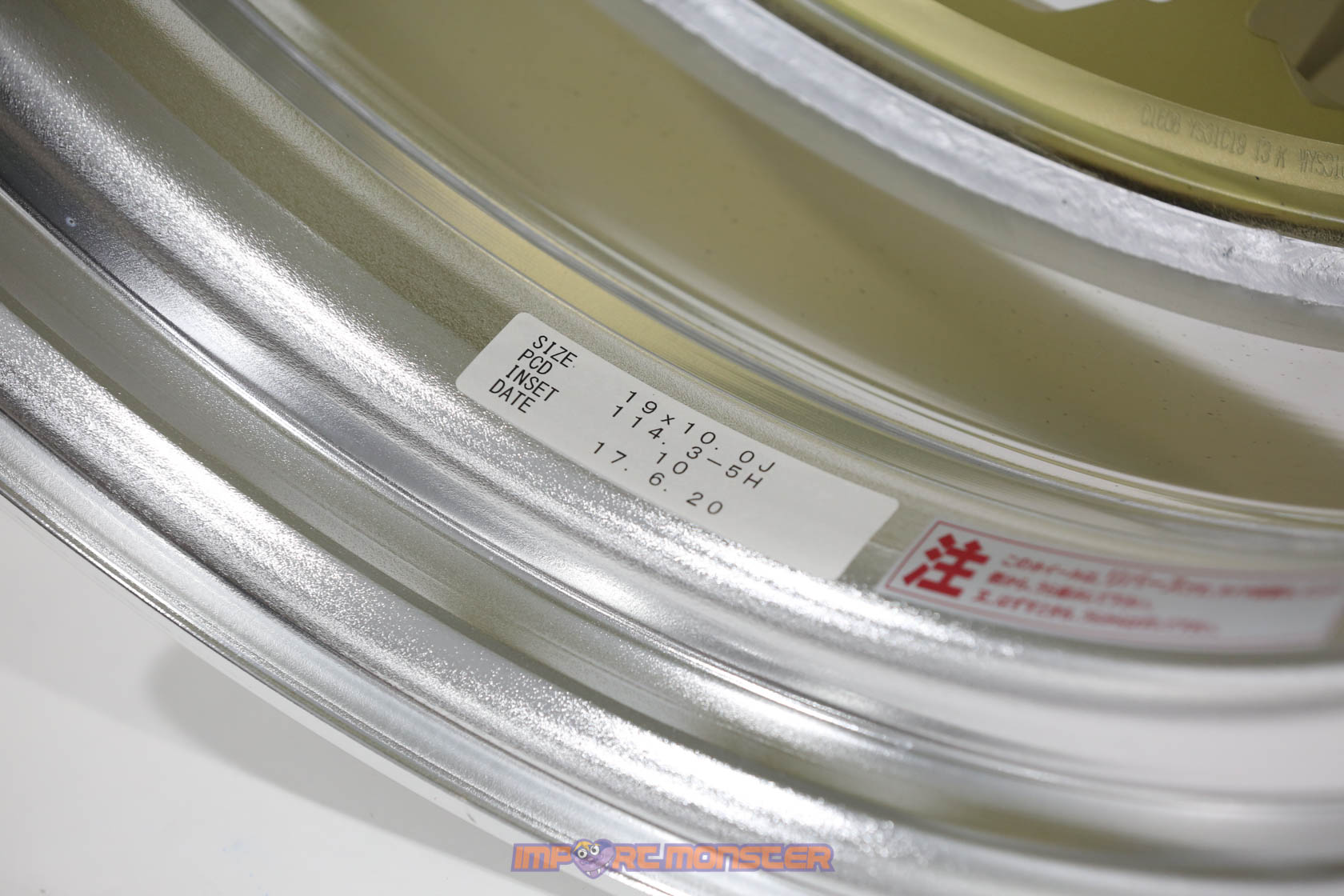 TWS Reizend WS10 19x9.5 +20 :10 +10 5x114.3 Flat Platinum Gold Finish Wheel Set9