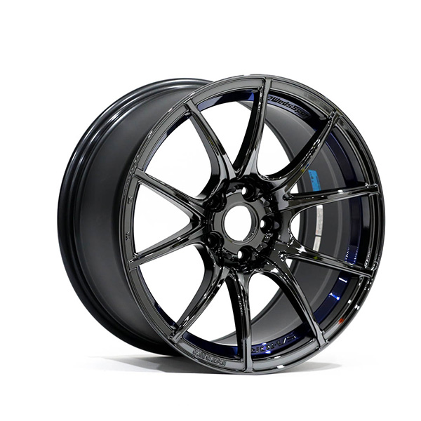 Wheel Hub WedsSport SA-10R 18x9.5 +38 5x114.3 BLC Finish Wheel Set