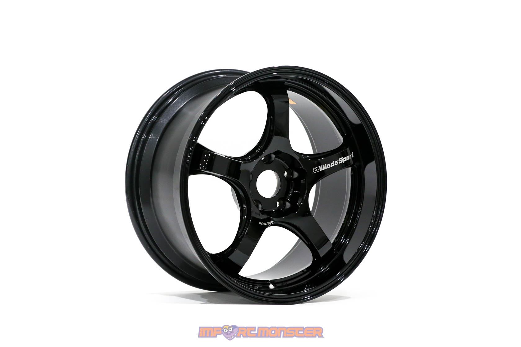 WedsSport Rn-05M 18x9.5 +22 5x114.3 Gloss Black Finish Wheel Set1