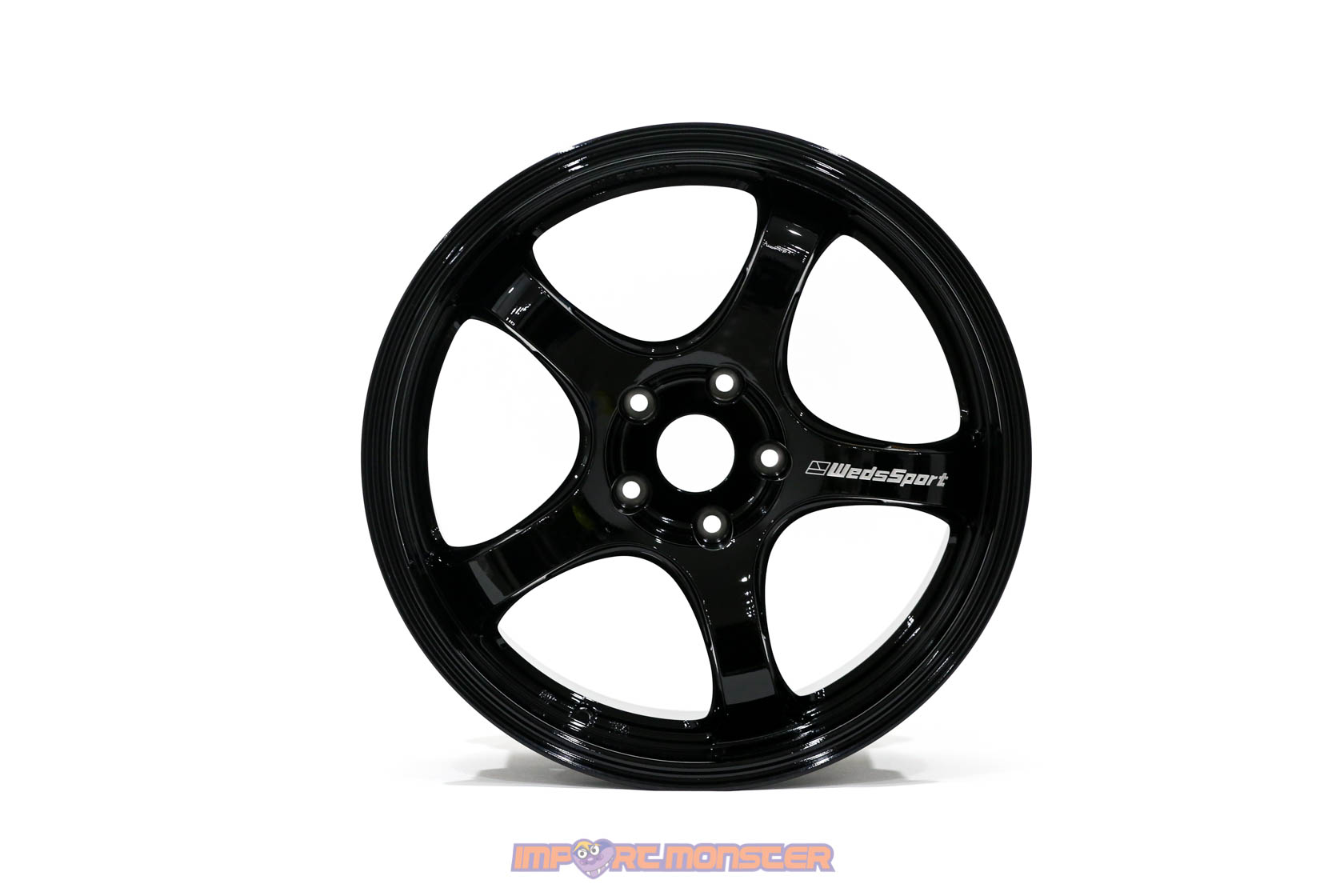 WedsSport Rn-05M 18x9.5 +22 5x114.3 Gloss Black Finish Wheel Set2