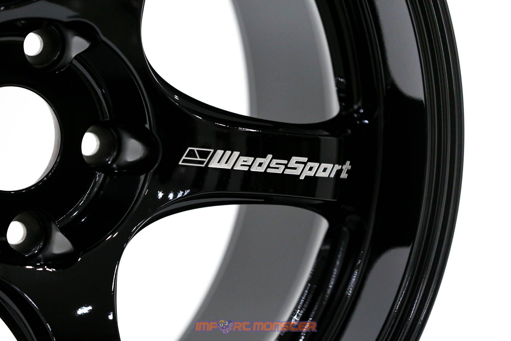 WedsSport Rn-05M 18x9.5 +22 5x114.3 Gloss Black Finish Wheel Set3