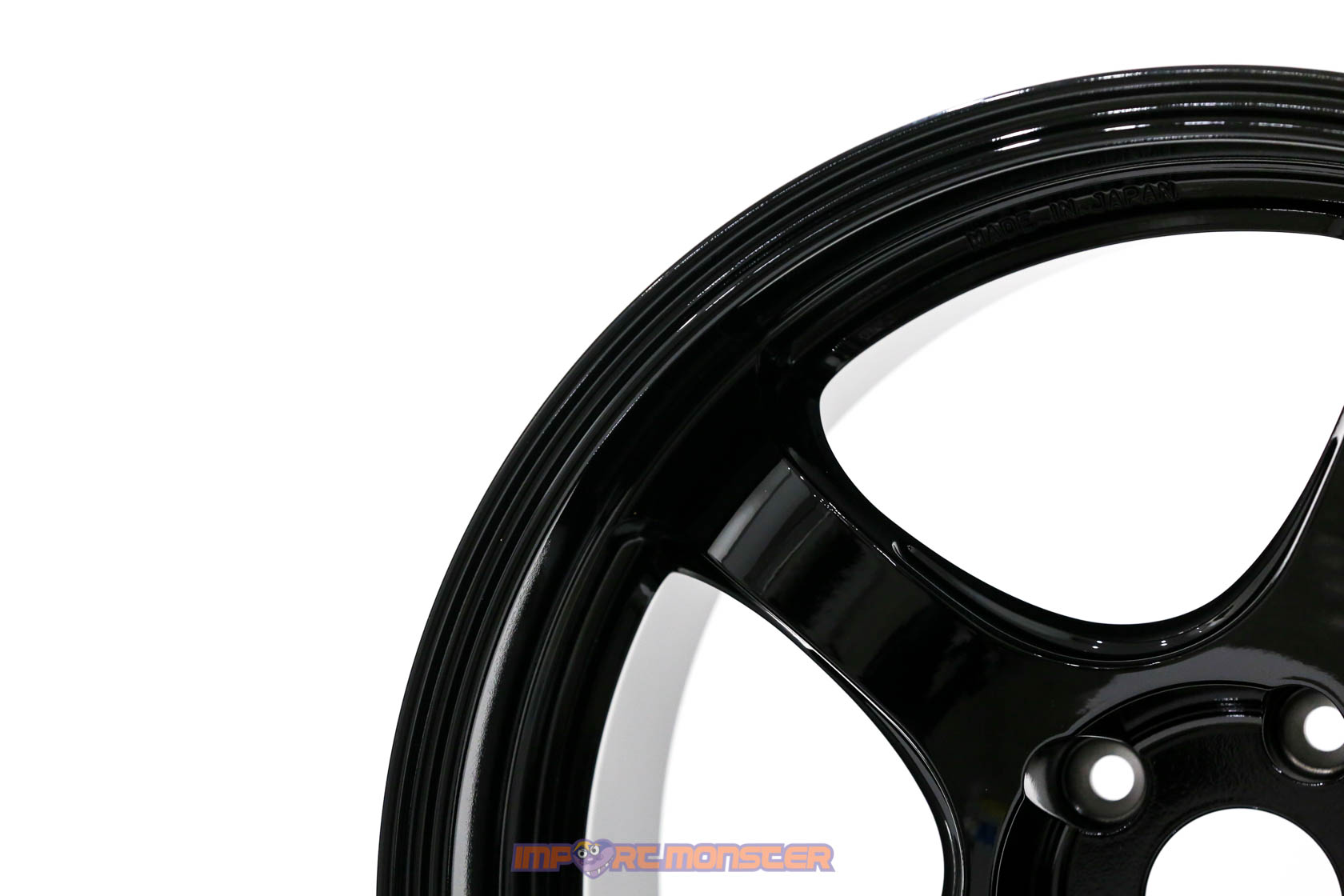 WedsSport Rn-05M 18x9.5 +22 5x114.3 Gloss Black Finish Wheel Set4