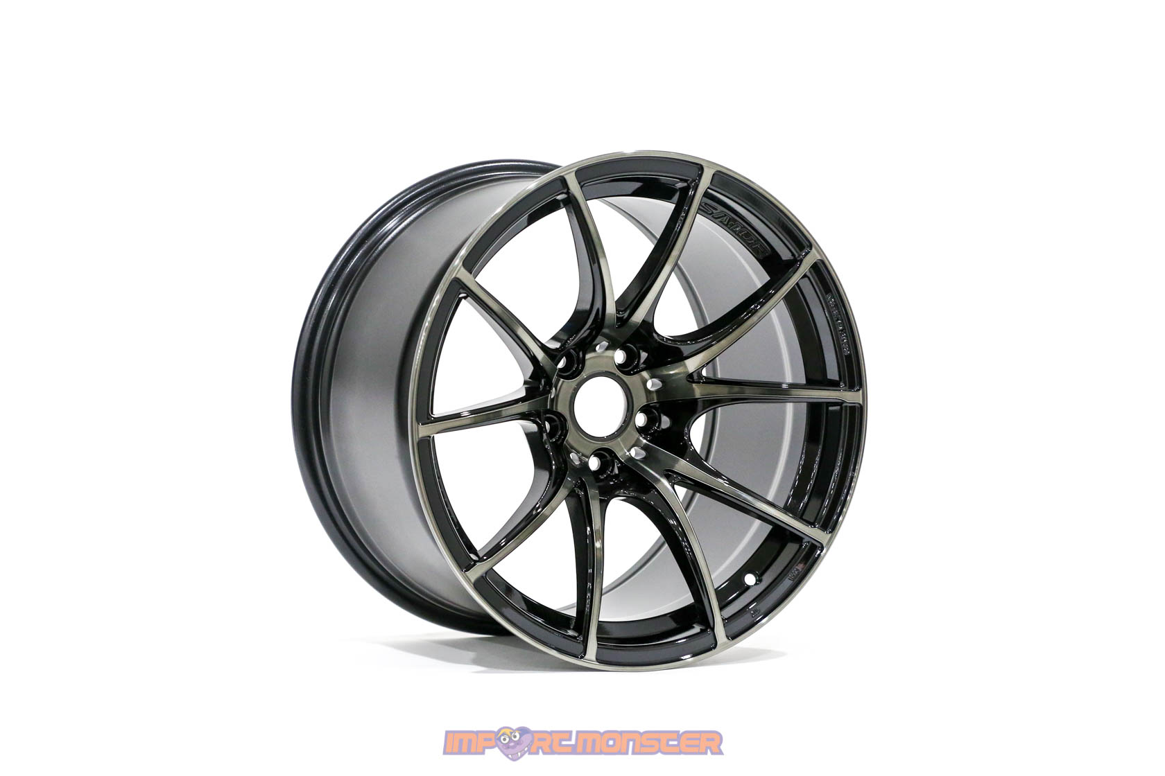 WedsSport SA-10R 18x10.5 +25 5x114.3 ZBB Finish Wheel Set1