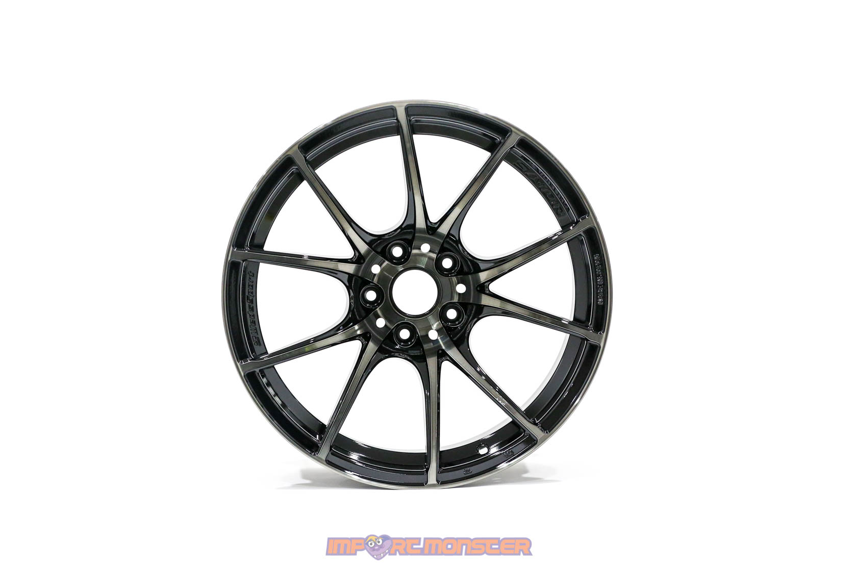WedsSport SA-10R 18x10.5 +25 5x114.3 ZBB Finish Wheel Set2