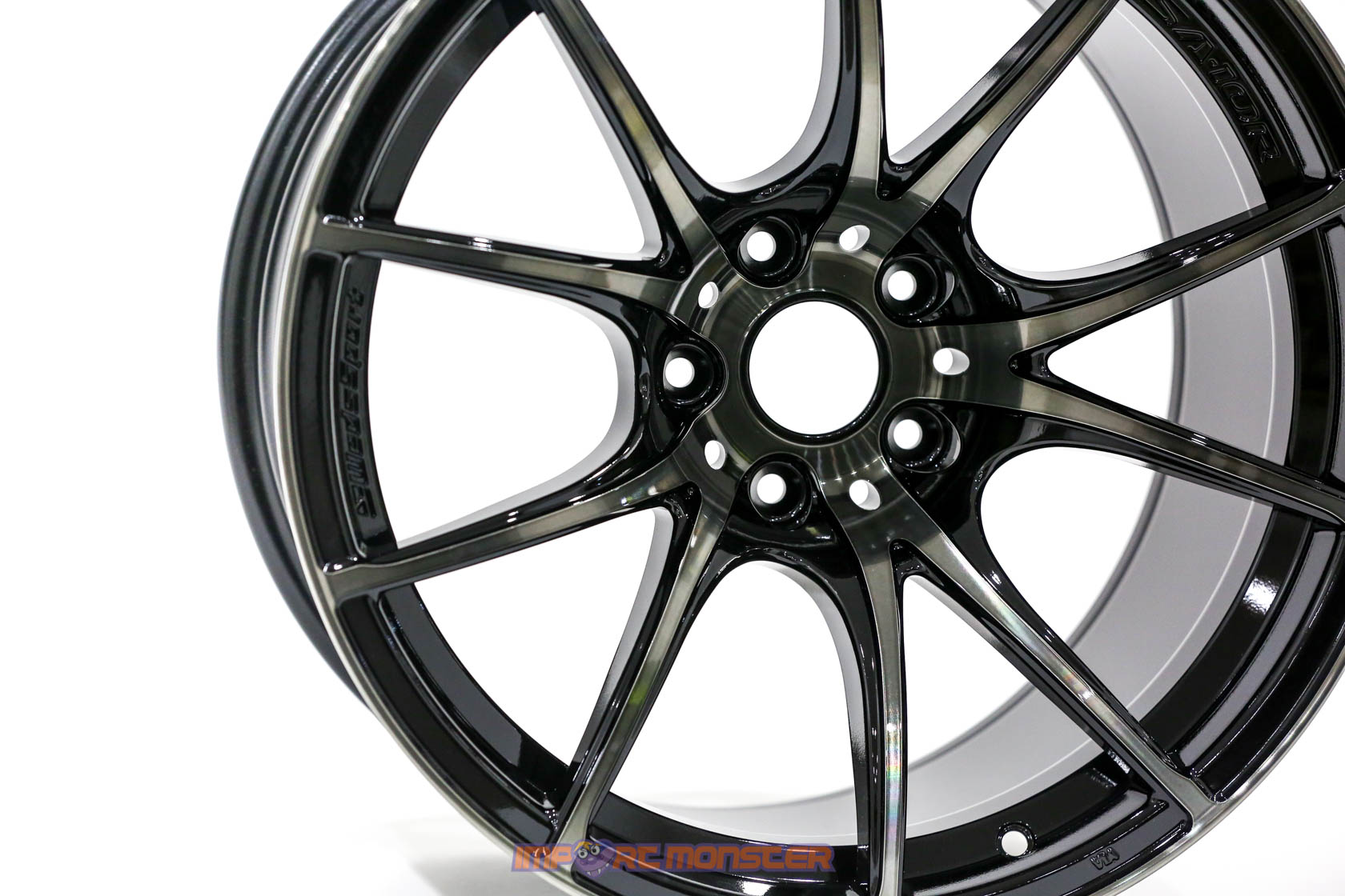 WedsSport SA-10R 18x10.5 +25 5x114.3 ZBB Finish Wheel Set4