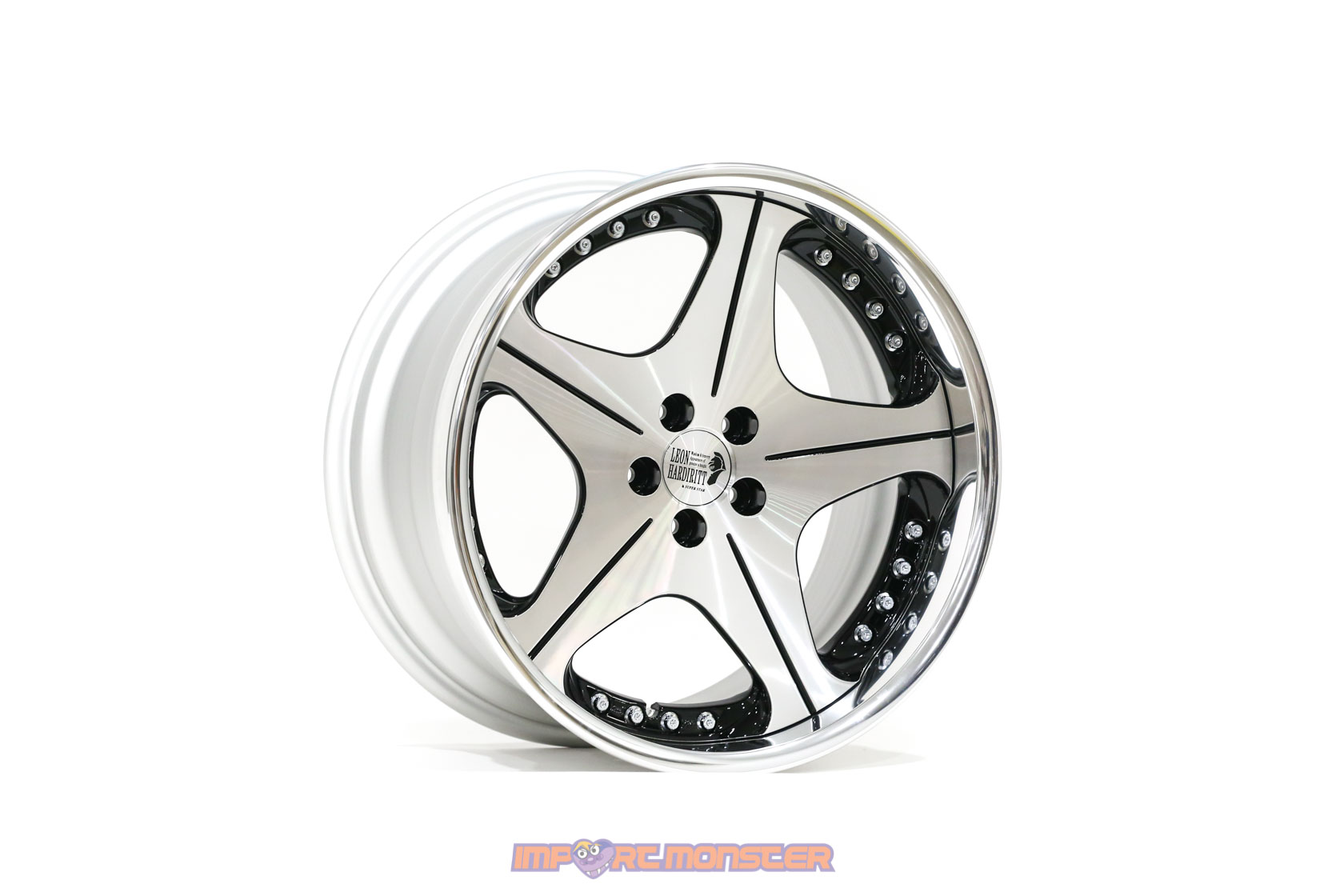 Super Star Leon Hardiritt Orden 18x10 +32 5x100 Black Polish finish wheel set1