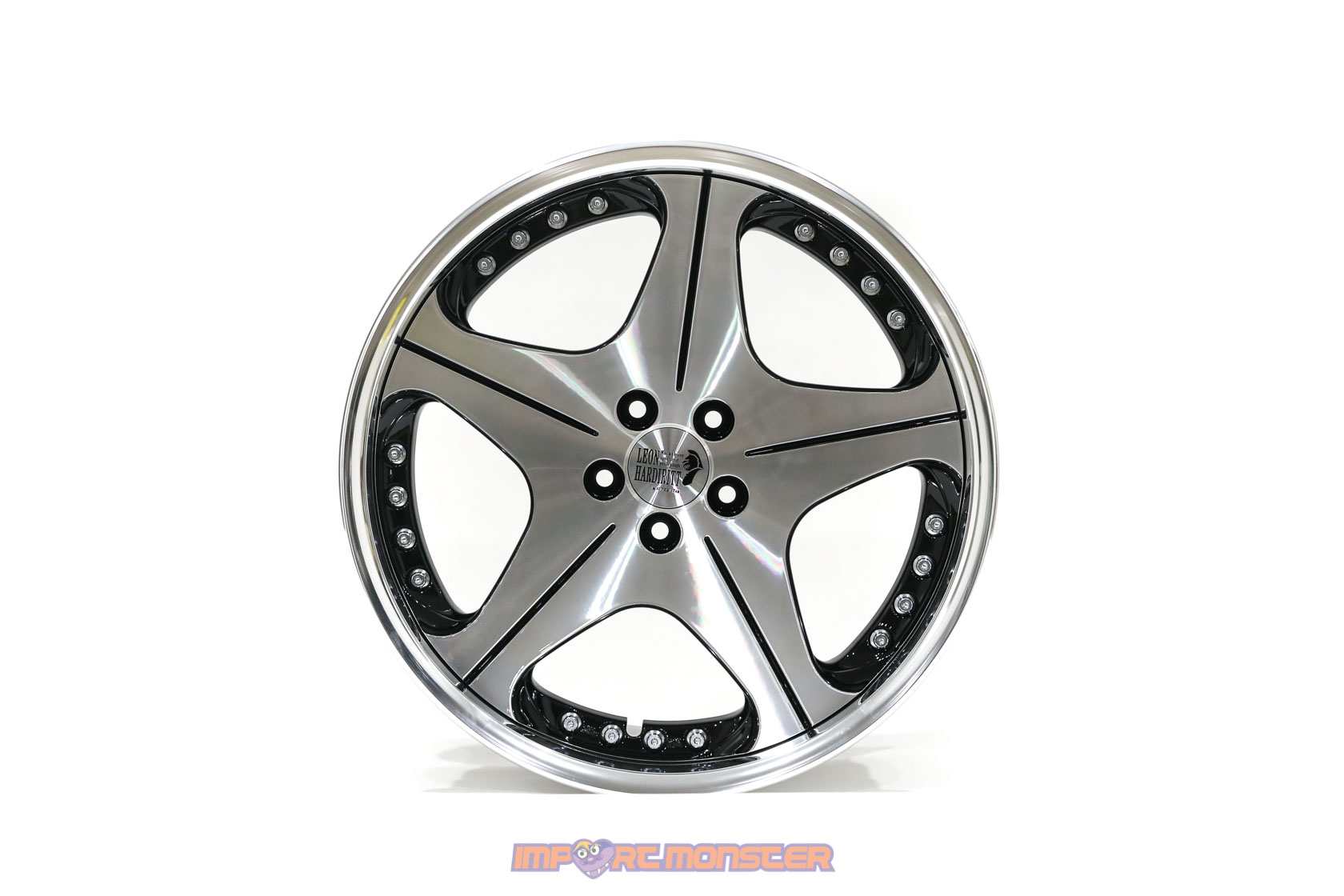Super Star Leon Hardiritt Orden 18x10 +32 5x100 Black Polish finish wheel set2
