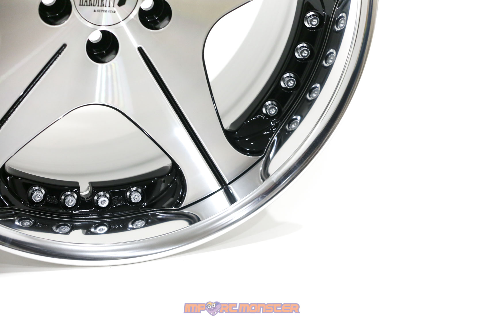 Super Star Leon Hardiritt Orden 18x10 +32 5x100 Black Polish finish wheel set4