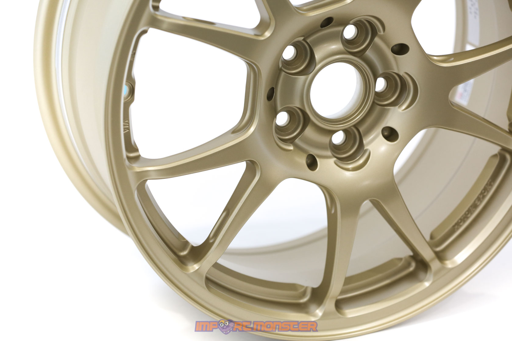 TWS Motorsport T66-F 16x7 +48 5x100 Flat Gold finish wheel set5