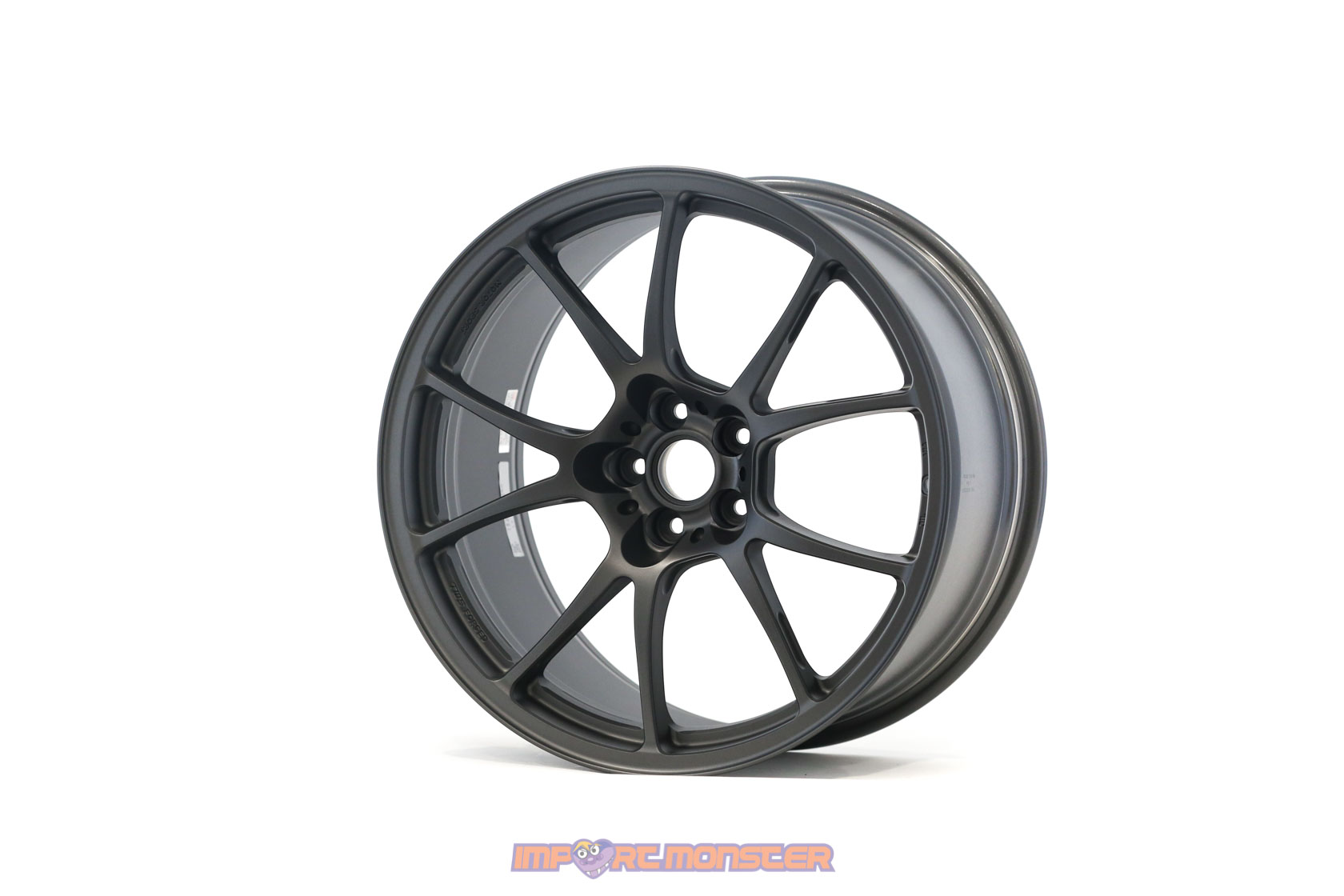 TWS Motorsport T66-F 18x10 +40 5x100 Flat Gunmetal finish wheel set1
