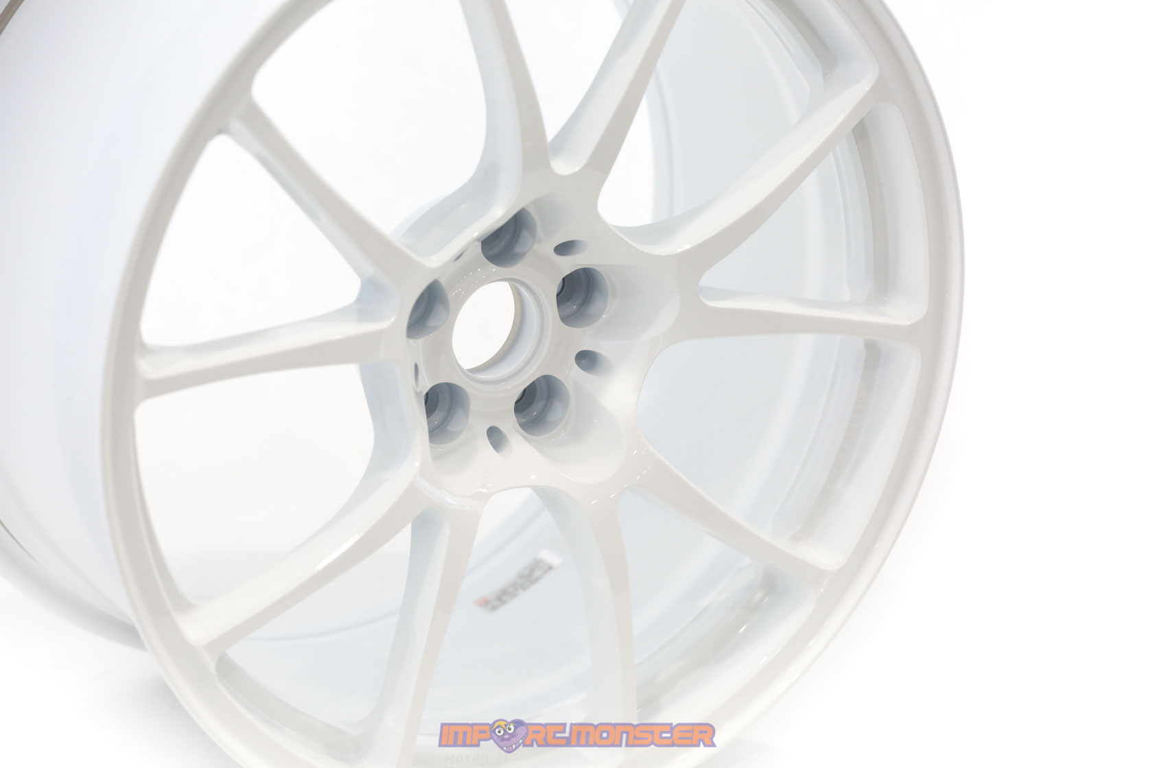TWS Motorsport T66-F 18x10 +40 5x100 Gloss White finish wheel set3
