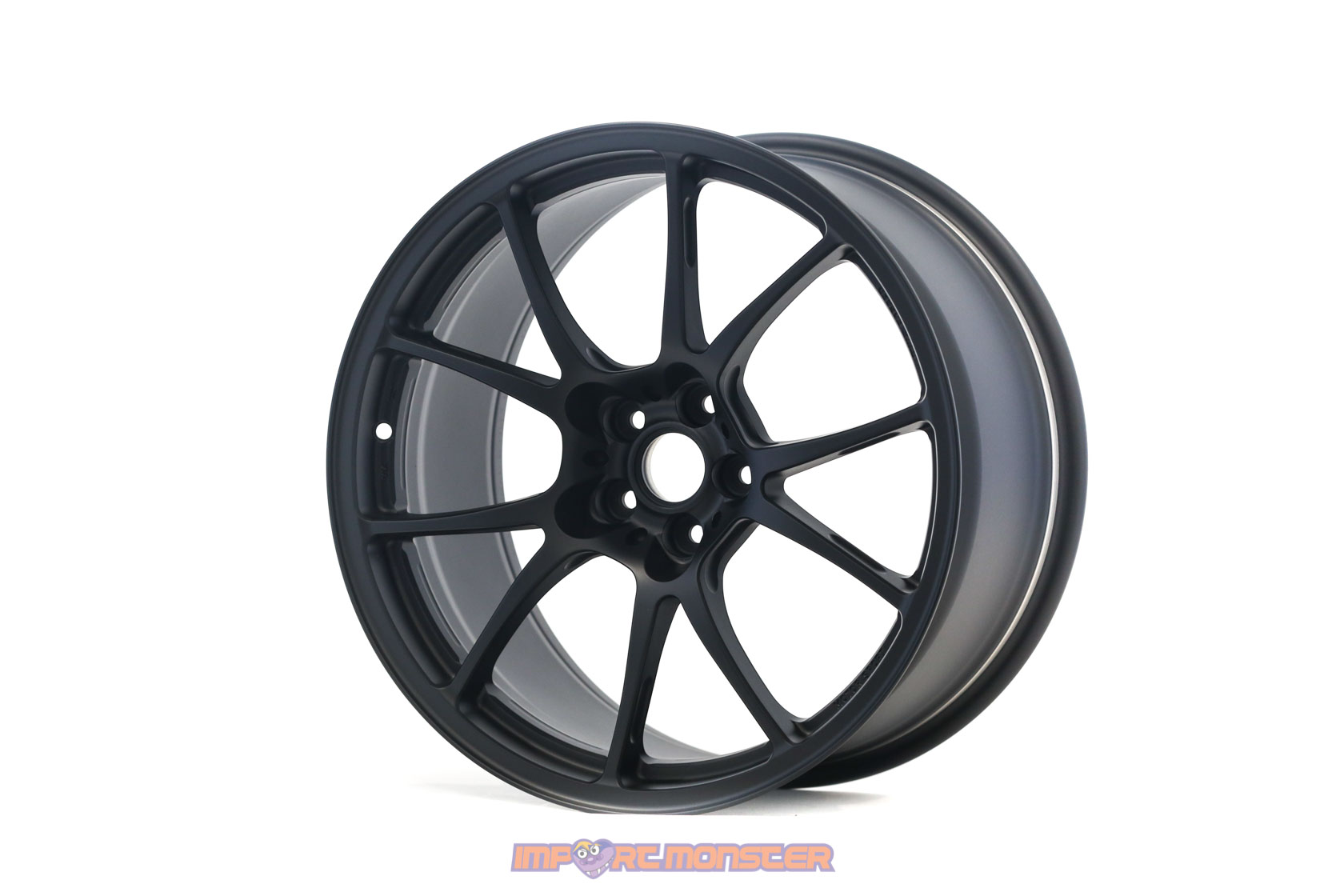 TWS Motorsport T66-F 18x9.5 +38 5x100 Flat Black finish wheel set1