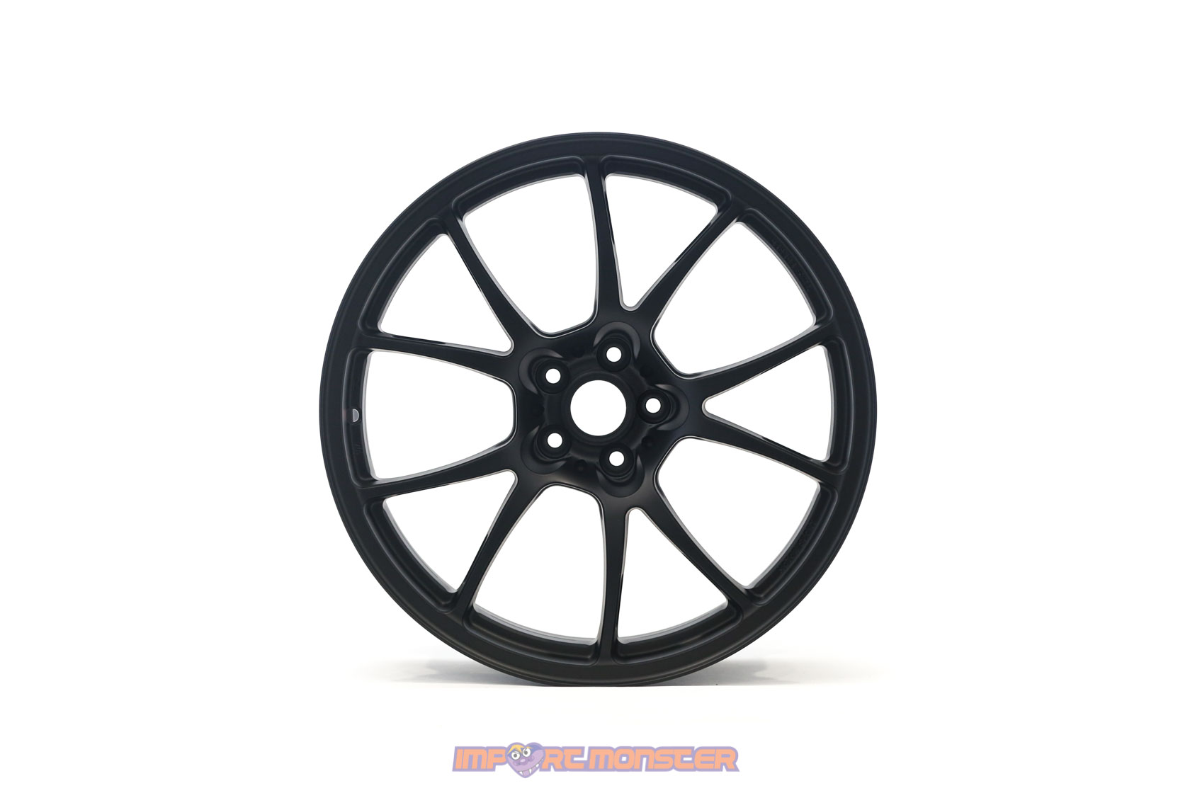 TWS Motorsport T66-F 18x9.5 +38 5x100 Flat Black finish wheel set2