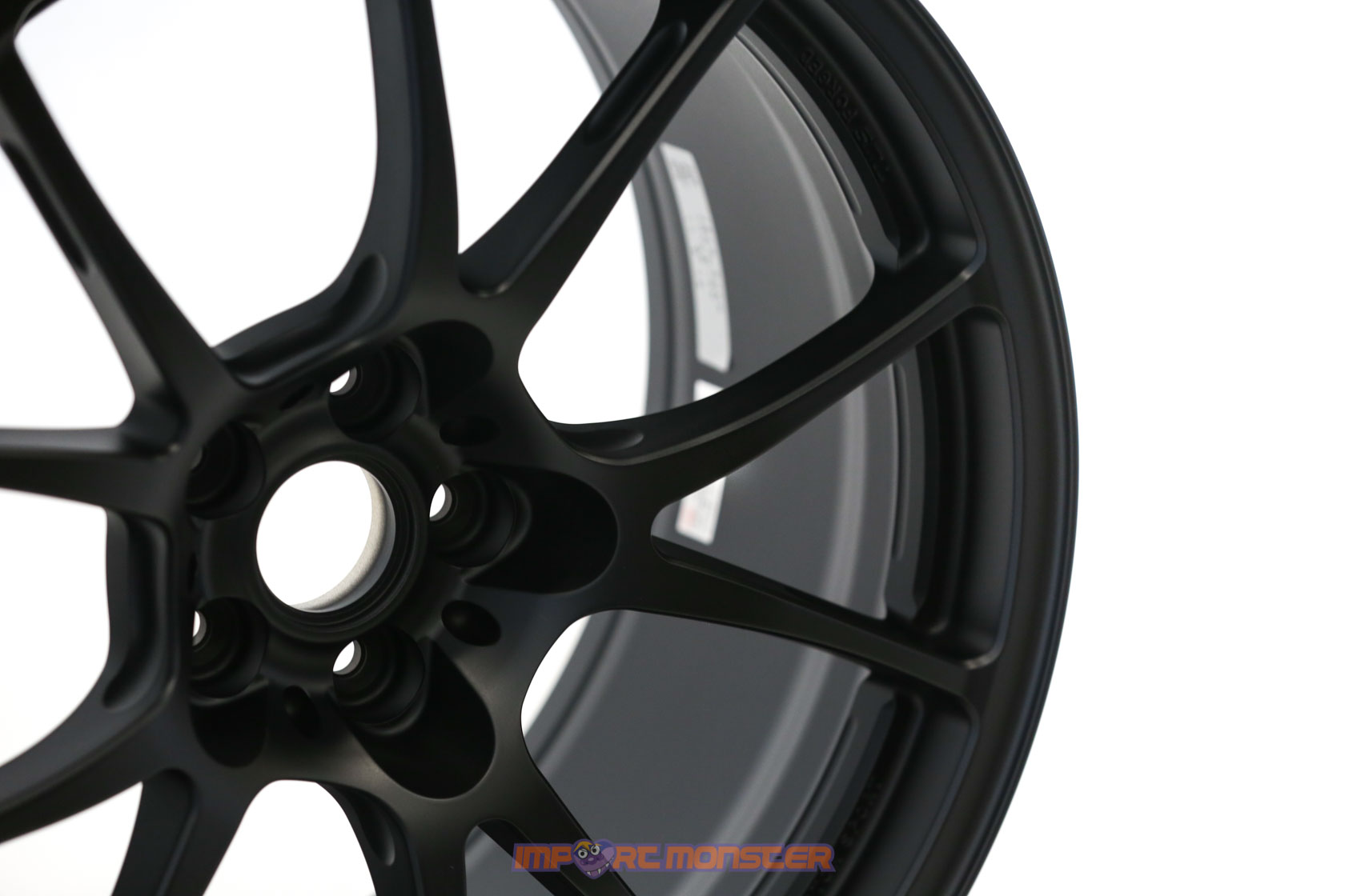 TWS Motorsport T66-F 18x9.5 +38 5x100 Flat Black finish wheel set3