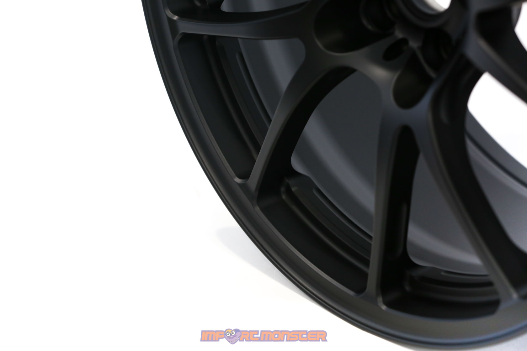 TWS Motorsport T66-F 18x9.5 +38 5x100 Flat Black finish wheel set5