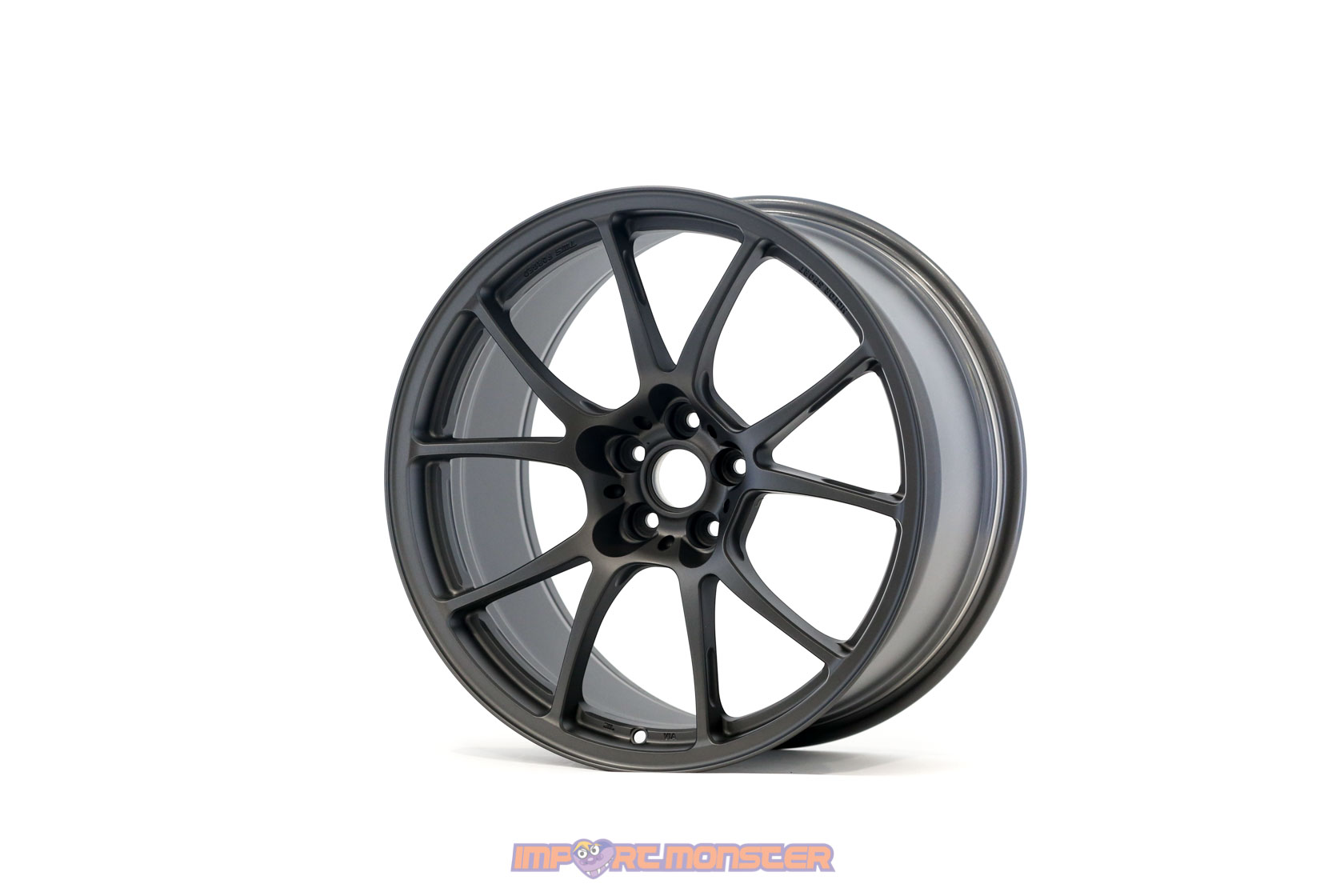 TWS Motorsport T66-F 18x9.5 +38 5x100 Flat Gunmetal finish wheel set1