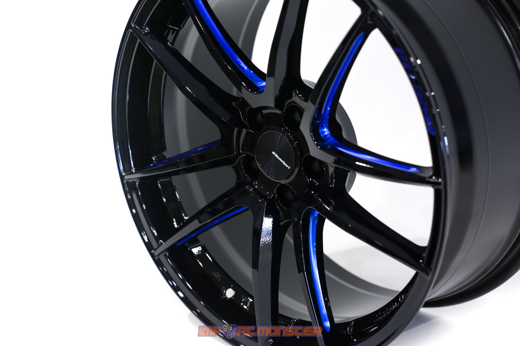 WedsSport RN-55M 18x8.5 +45 5x100 BBM Finish Wheel Set4