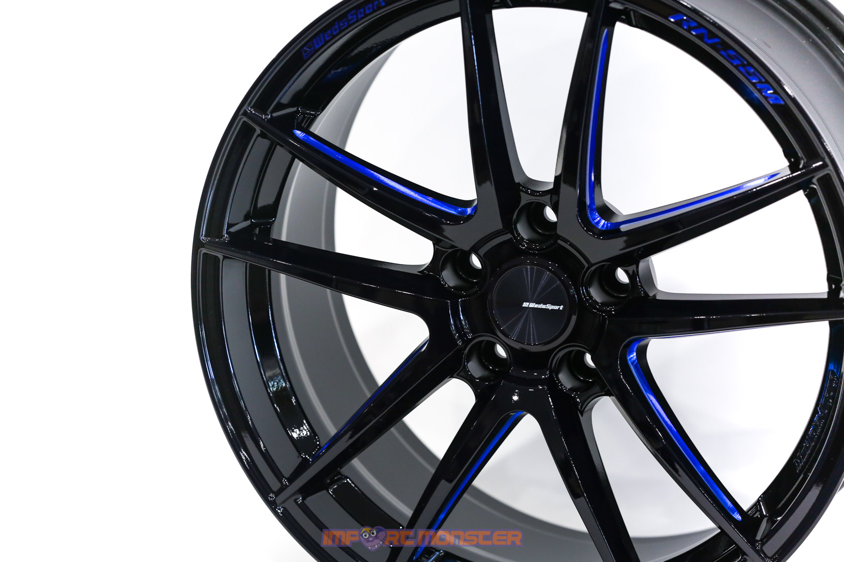 WedsSport RN-55M 18x8.5 +45 5x114.3 BBM Finish Wheel Set3