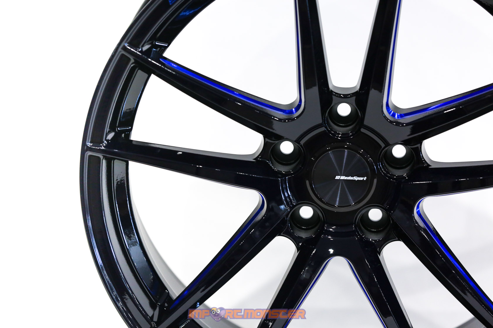 WedsSport RN-55M 18x8 +35 5x114.3 BBM Finish Wheel Set3