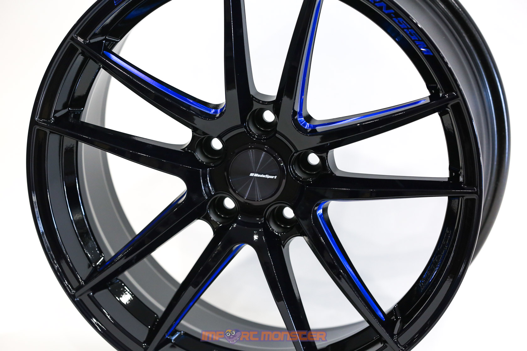 WedsSport RN-55M 18x8 +45 5x114.3 BBM Finish Wheel Set3