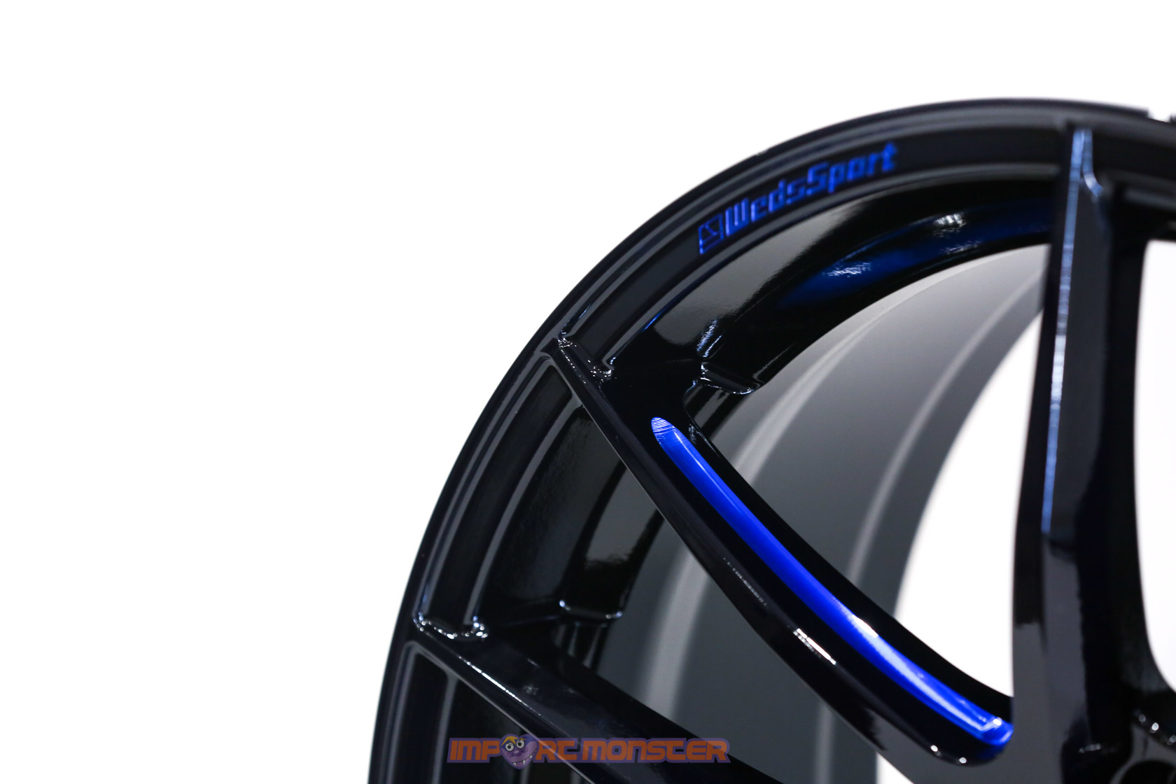 WedsSport RN-55M 18x8 +45 5x114.3 BBM Finish Wheel Set4