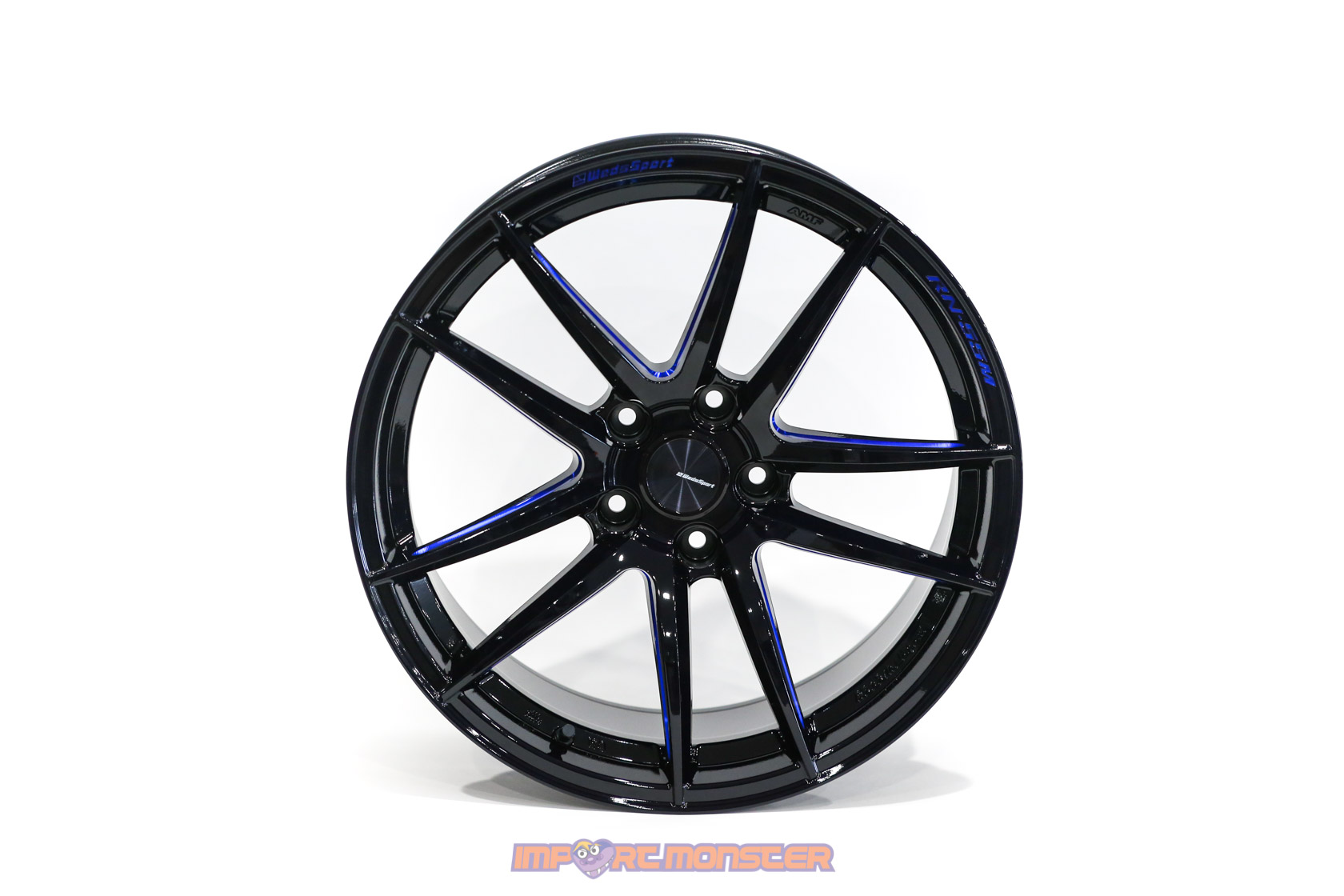 WedsSport RN-55M 18x9.5 +38 5x114.3 BBM Finish Wheel Set2