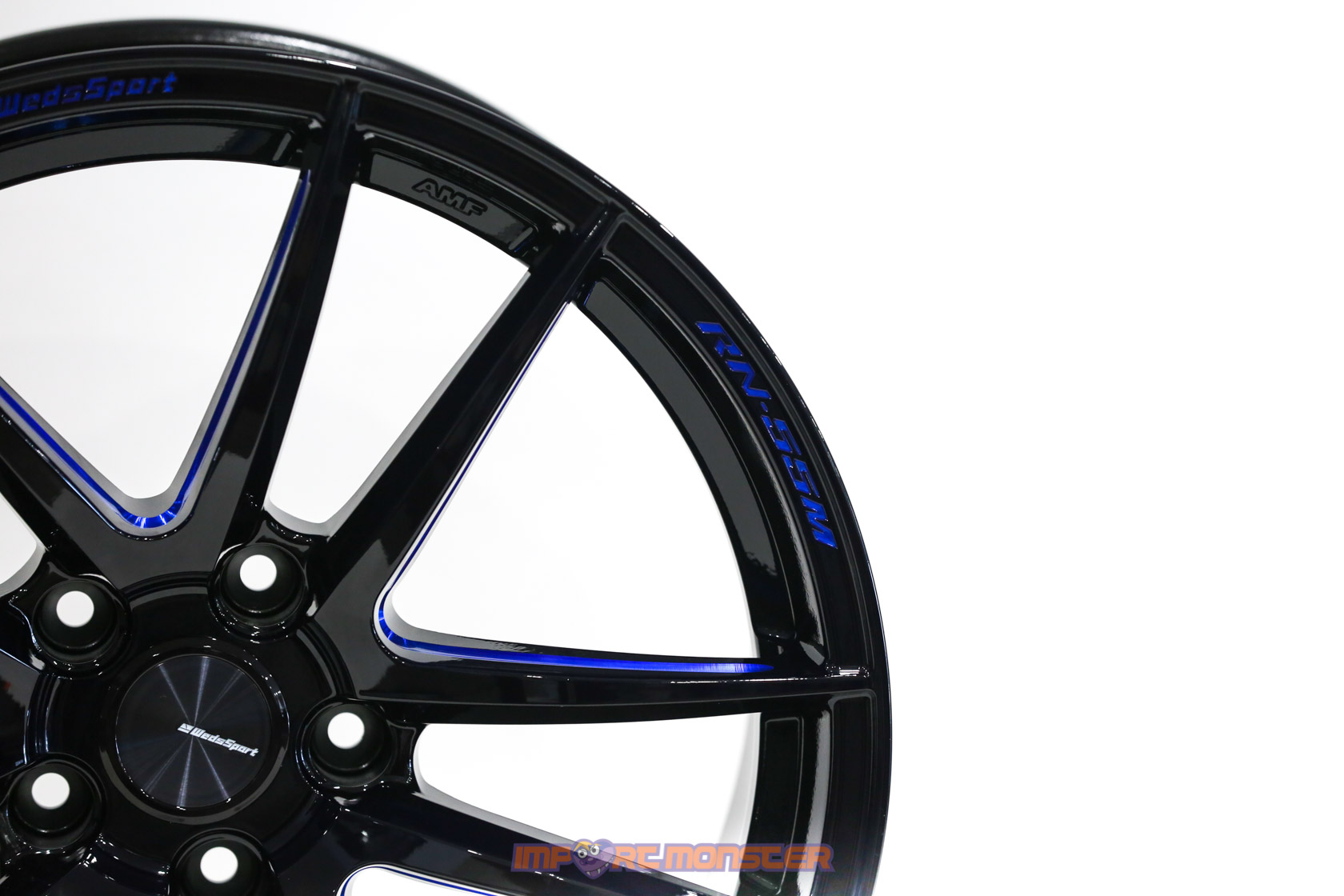 WedsSport RN-55M 18x9.5 +38 5x114.3 BBM Finish Wheel Set3