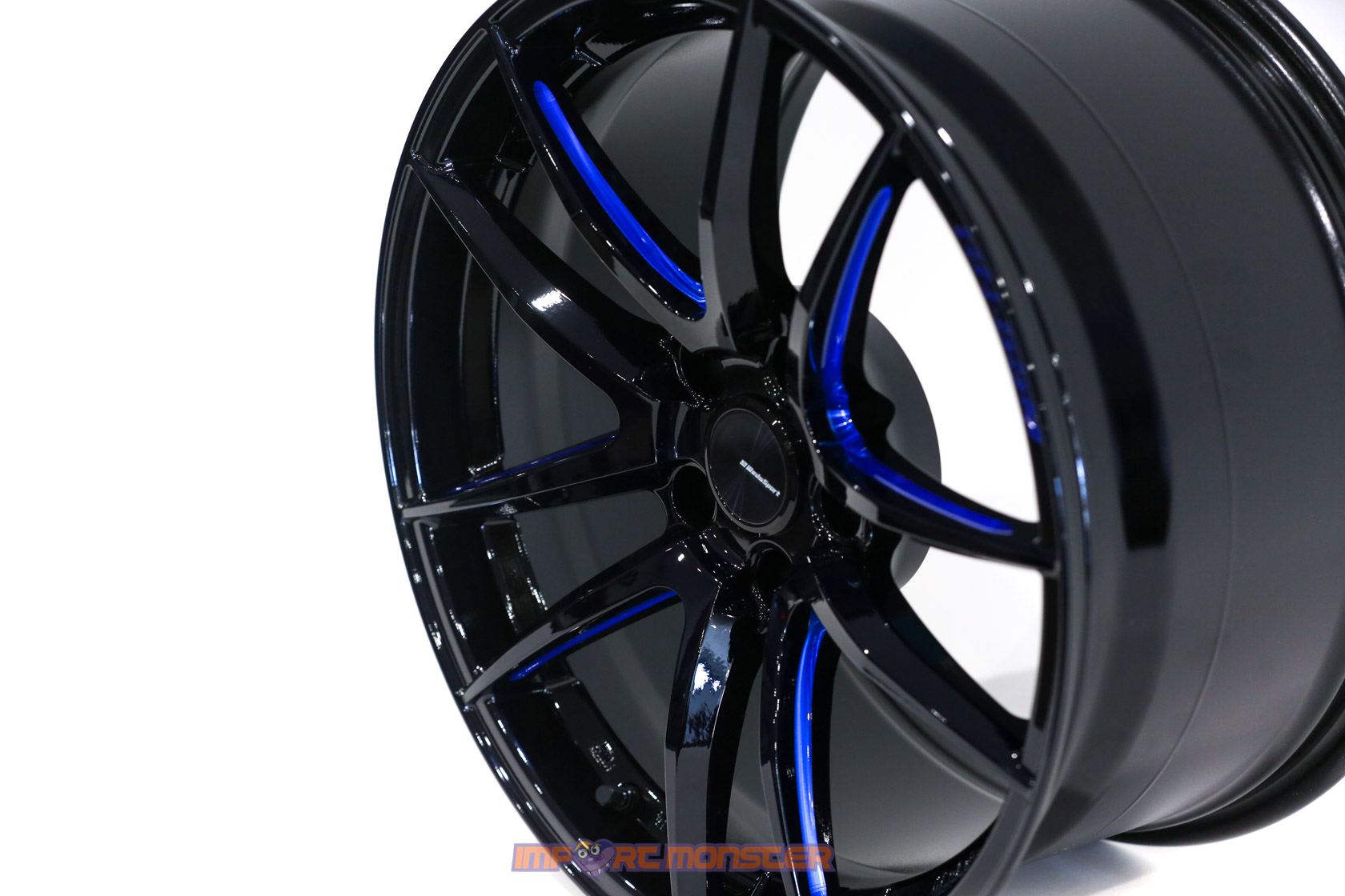 WedsSport RN-55M 18x9.5 +38 5x114.3 BBM Finish Wheel Set4