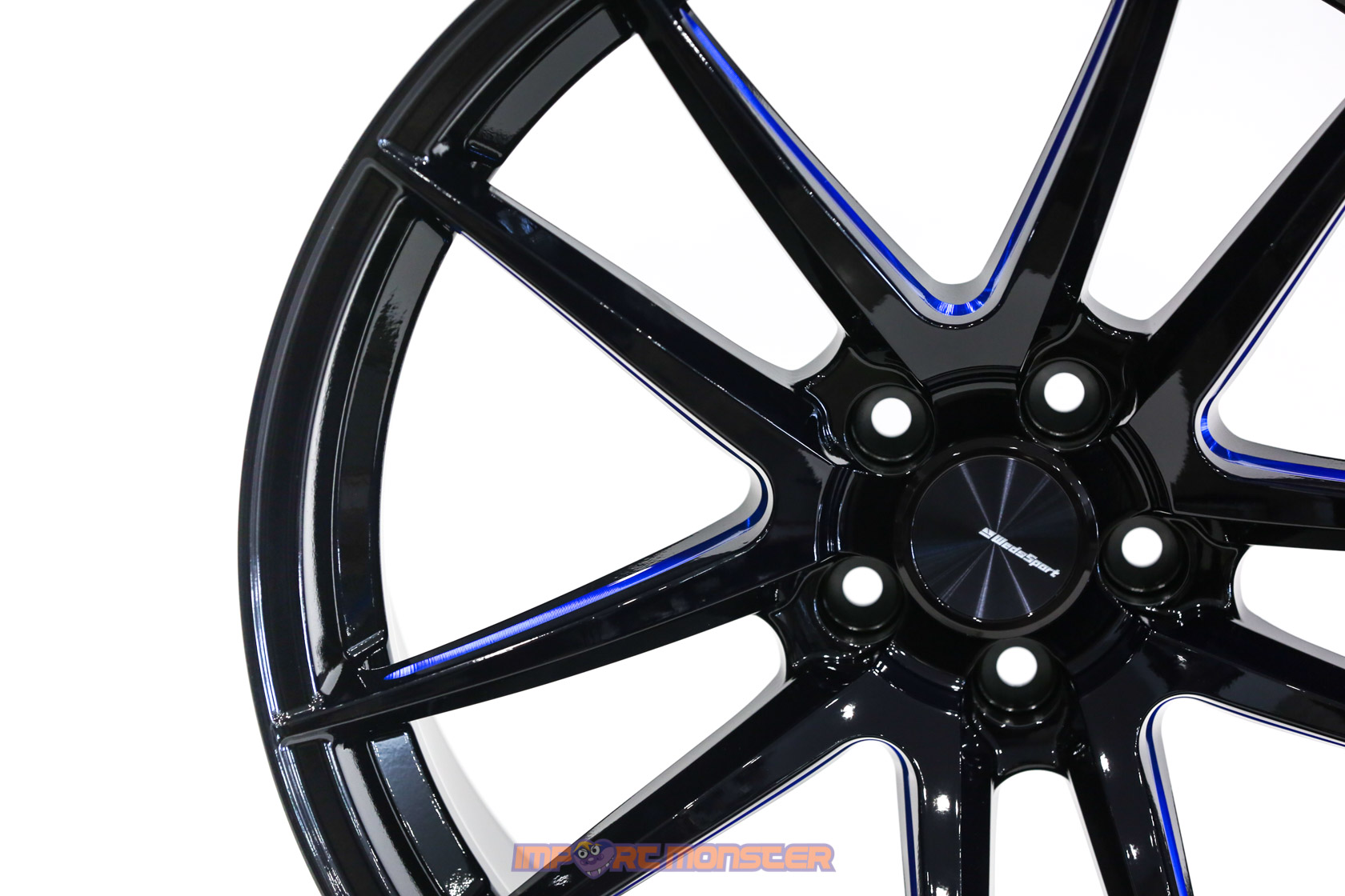 WedsSport RN-55M 18x9.5 +45 5x100 BBM Finish Wheel Set3