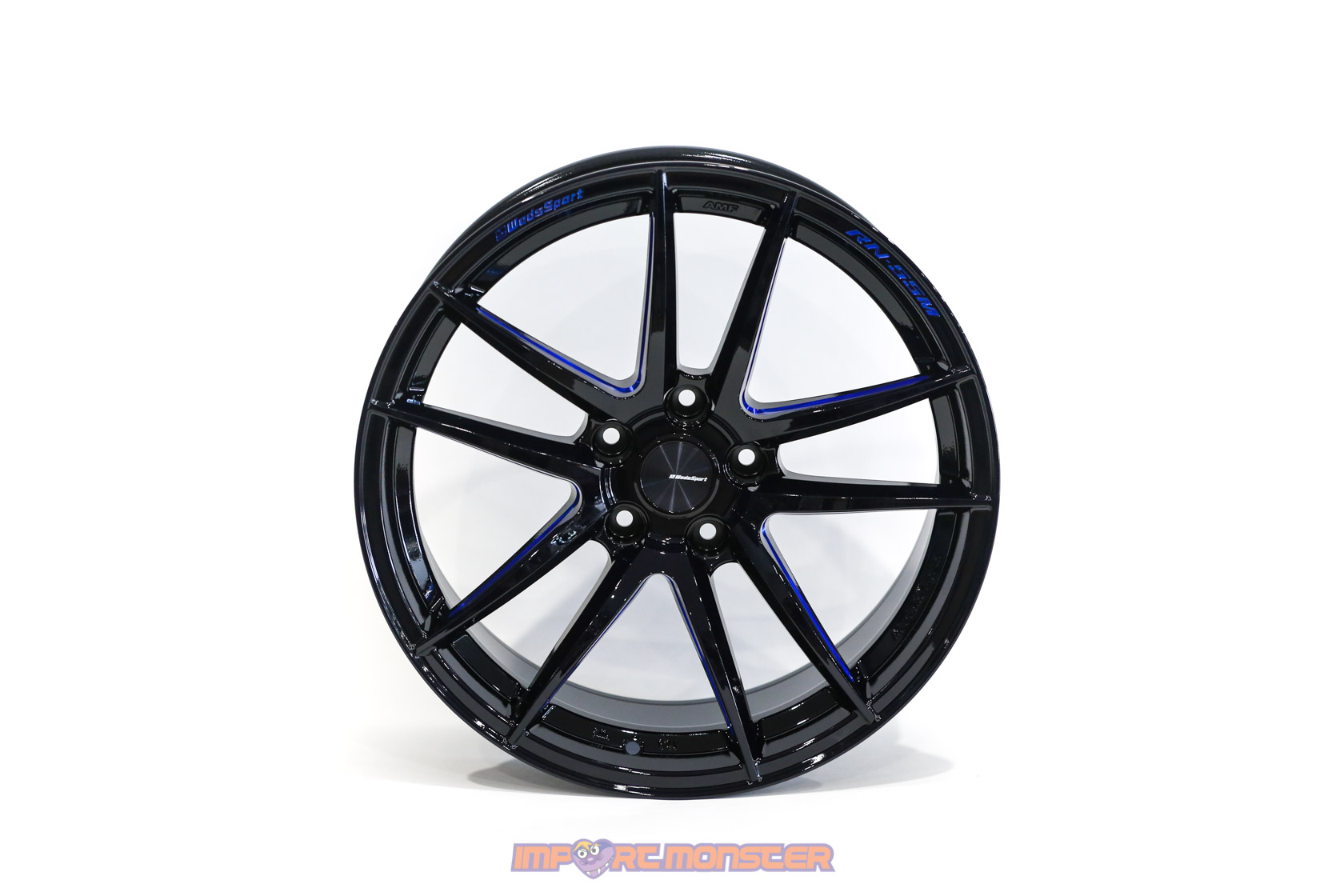 WedsSport RN-55M 18x9 +35 5x114.3 BBM Finish Wheel Set2