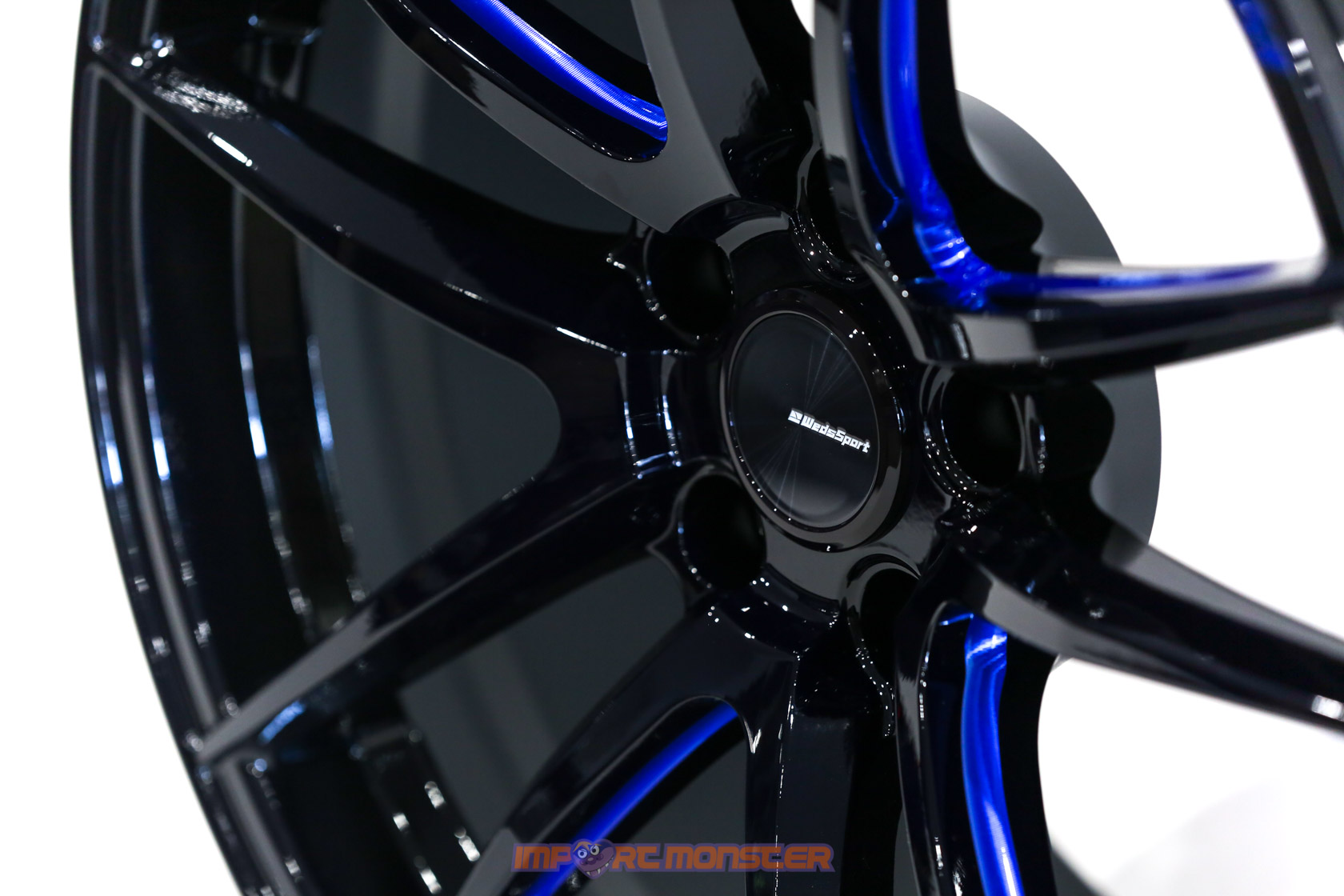 WedsSport RN-55M 18x9 +35 5x114.3 BBM Finish Wheel Set4