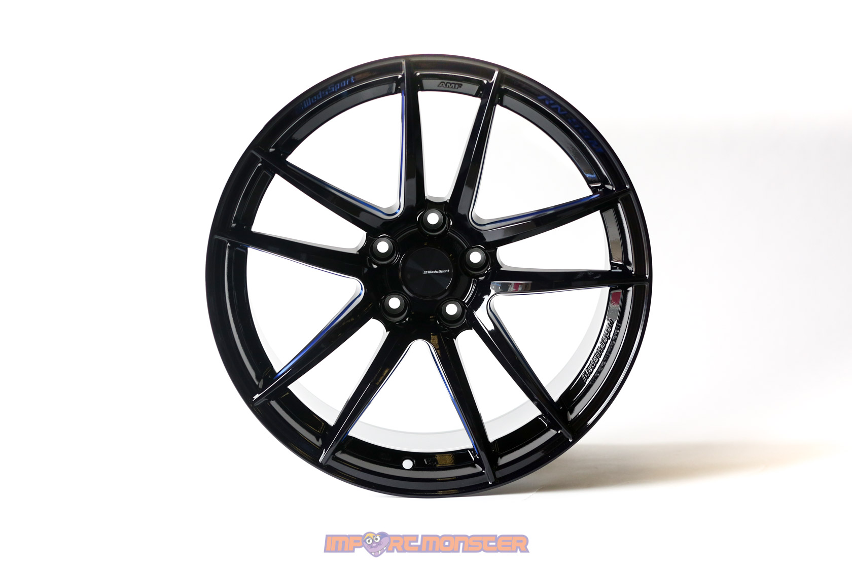 WedsSport RN-55M 18x10.5 +20 5x114.3 BBM Finish Wheel Set2