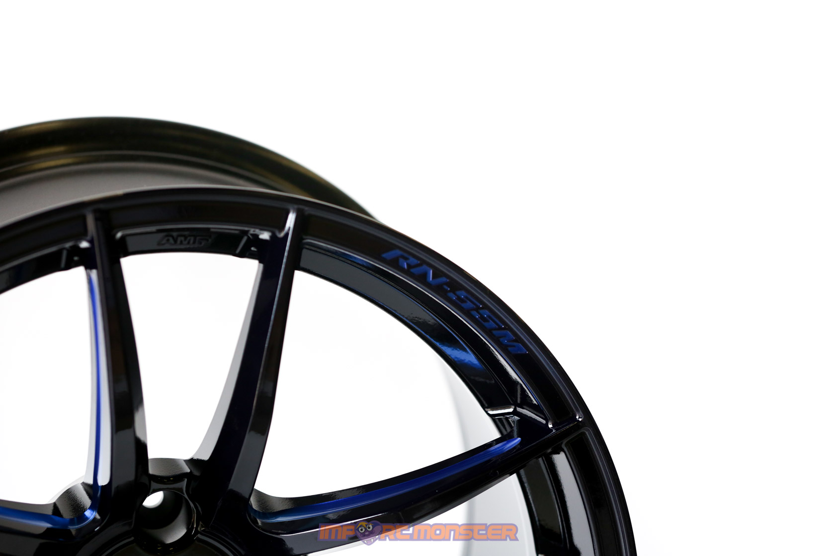 WedsSport RN-55M 18x10 +18 5x114.3 BBM Finish Wheel Set4