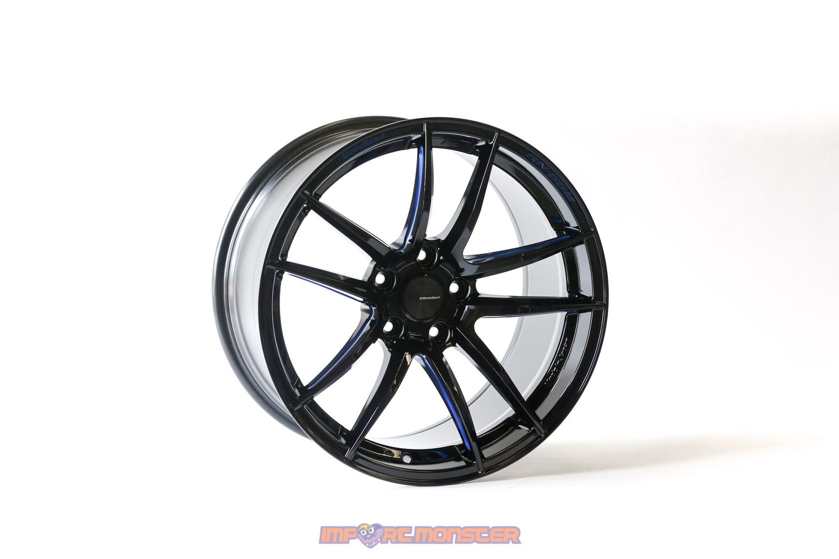 WedsSport RN-55M 18x10 +36 5x114.3 BBM Finish Wheel Set1