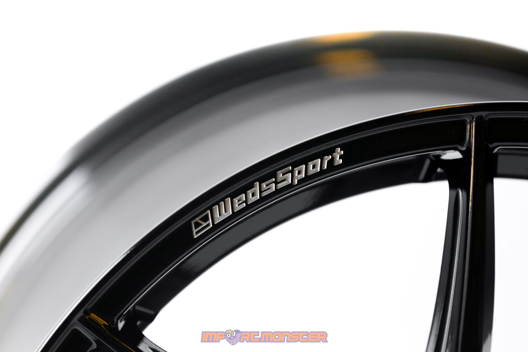 WedsSport RN-55M 18x10 +36 5x114.3 Gloss Black Finish Wheel Set4