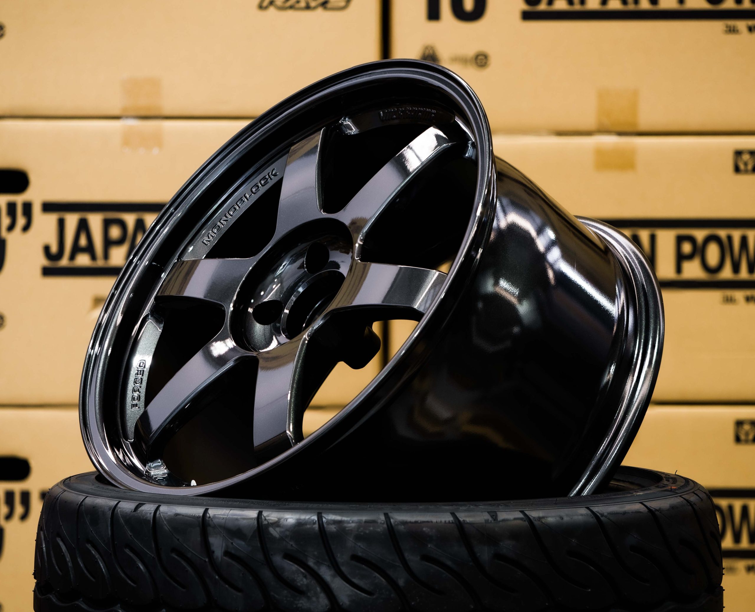 Volk Racing TE37SL 18x9.5 +40 5x114.3 Diamond Black (DB)-3