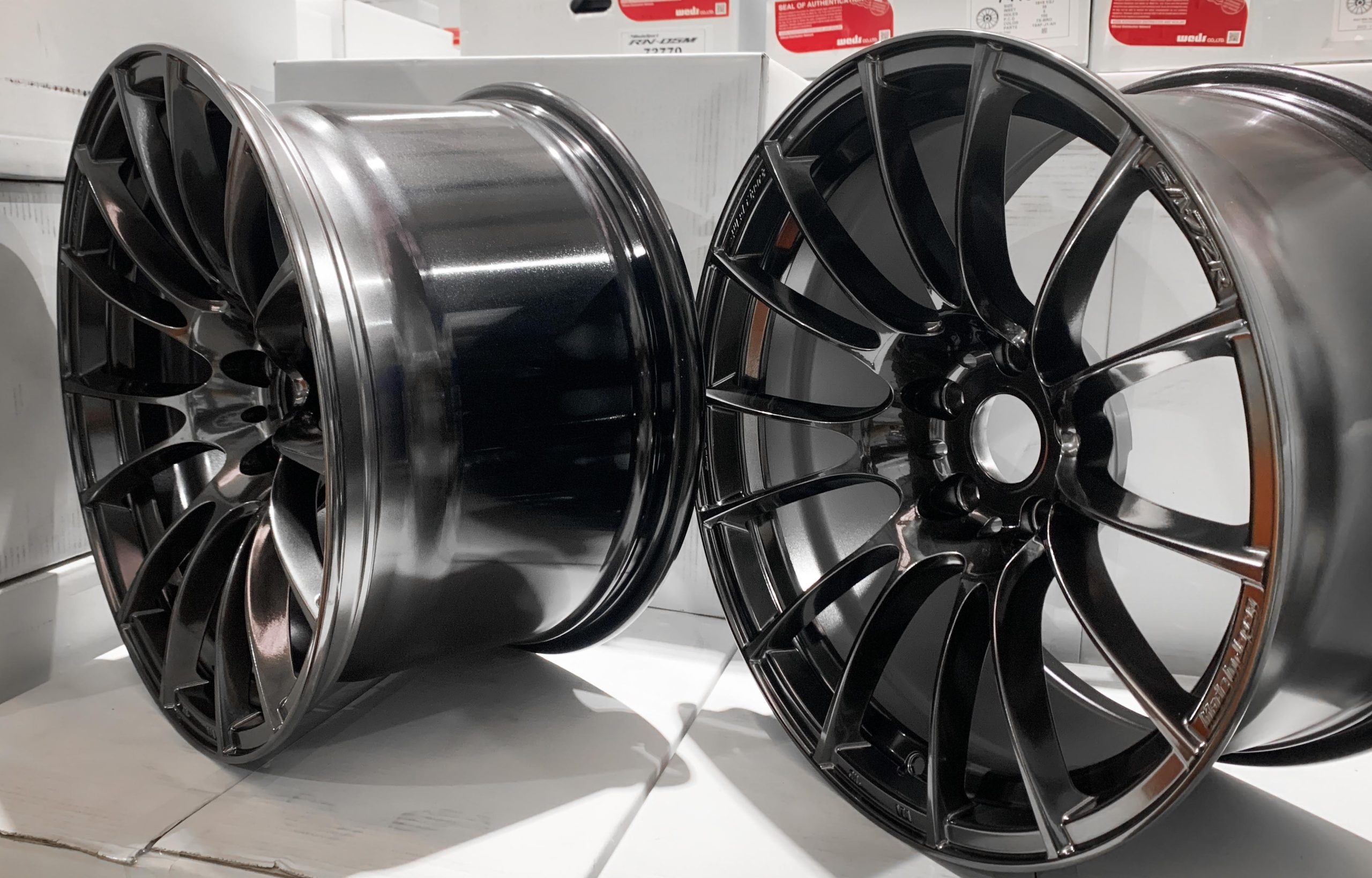 WedsSports SA-72R Staggered Set - 18x9.5 +12 and 18x10.5 +25 5x114.3 HBC-3