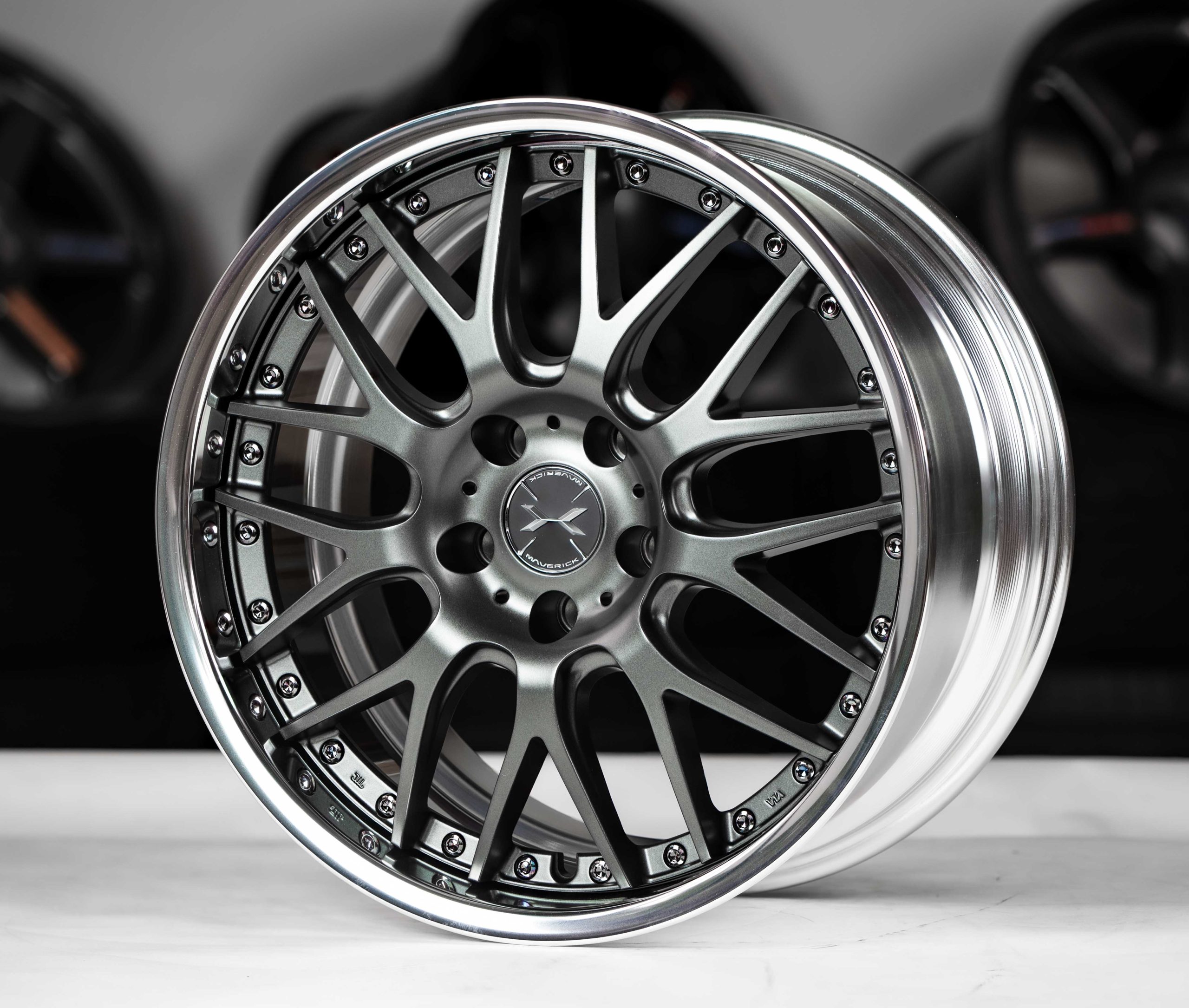 Weds Maverick 709M 18x9.5 +42 5x114.3 Matte Gunmetal Polish-2