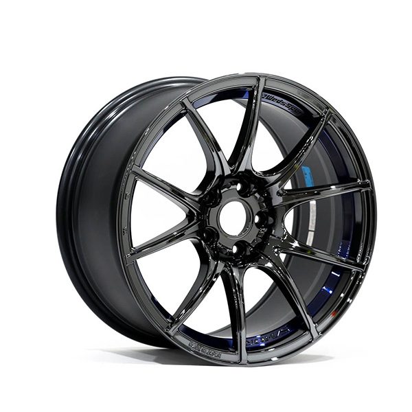 Wheel Hub WedsSport SA-10R 18x9.5 +38 5x114.3 BLC Finish Wheel Set