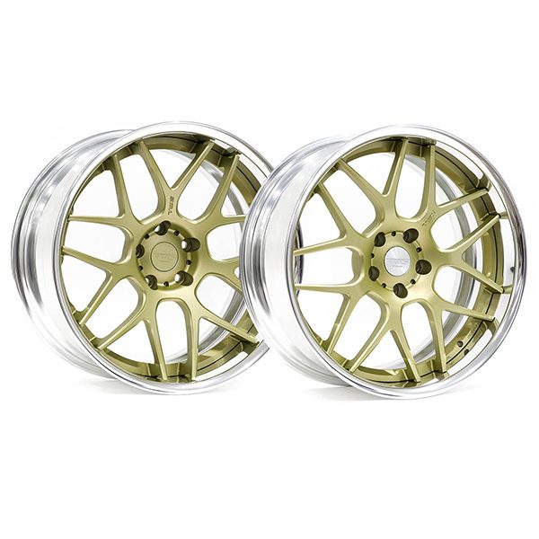 Wheel Hub TWS Reizend WX07 19x9.5" +20/10" +10 5x114.3 Flat Platinum Gold Finish Wheel Set