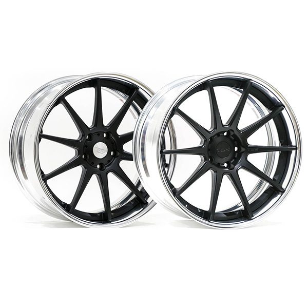 Wheel Hub TWS Reizend WS10 20x9.5" +25/ 10.5" +32 5x120 Flat Black Finish Wheel Set