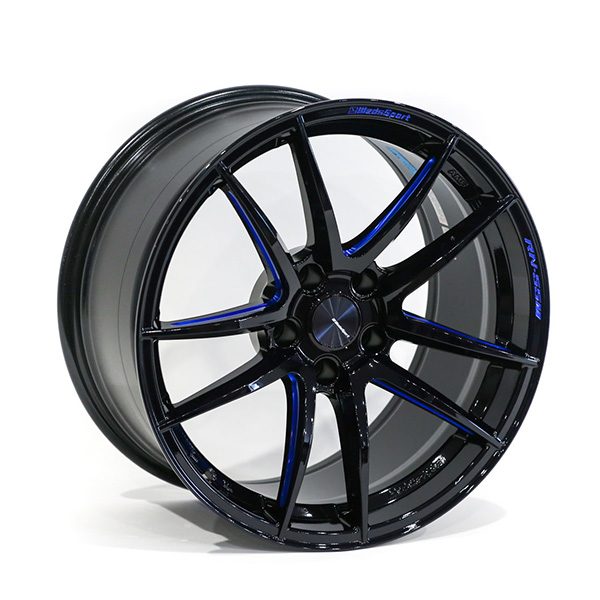 Wheel Hub WedsSport RN-55M 18x9.5" +25 5x114.3 BBM Finish Wheel Set